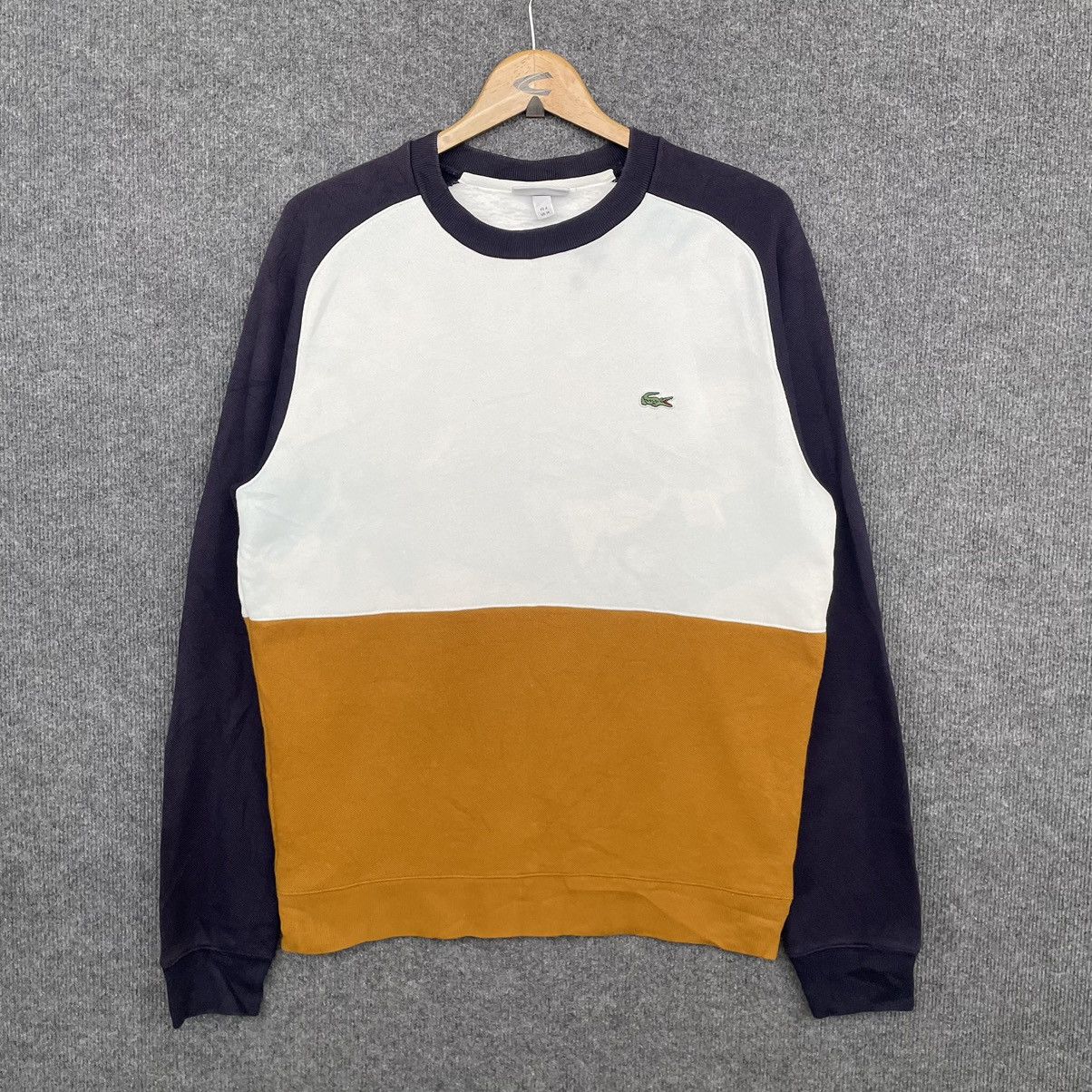 Designer × Lacoste Vintage Lacoste Tricolour Sweatshirt Size US M / EU 48-50 / 2 - 1 Thumbnail
