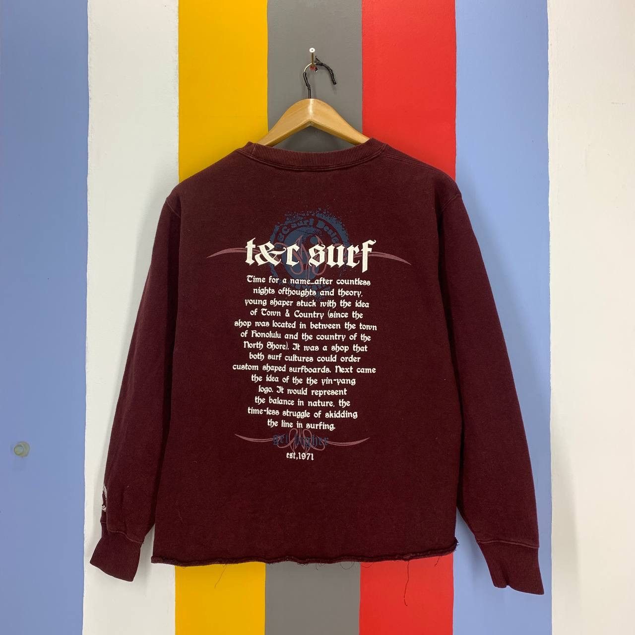 Other T & C SURF HAWAII Crew Neck Sweatshirt #2167/19 Size US M / EU 48-50 / 2 - 1 Thumbnail