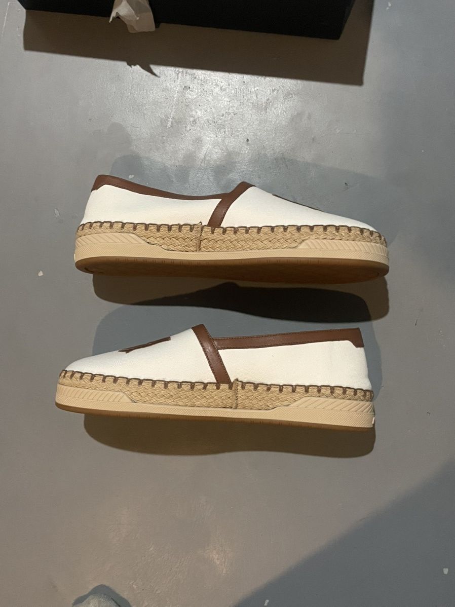 Amiri AMIRI Canvas Printed Espadrilles Beige Slip On Designer Shoe Size US 11 / EU 44 - 3 Thumbnail