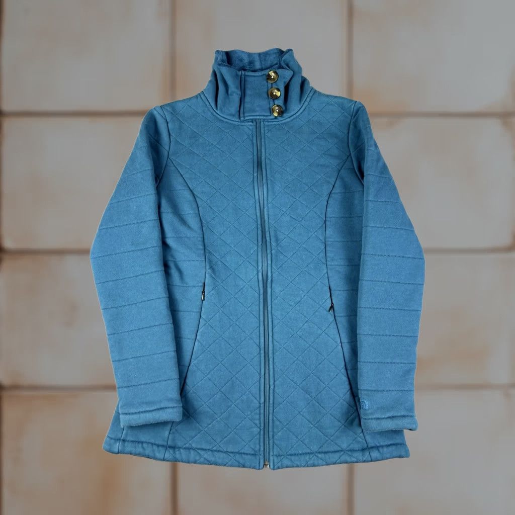 The North Face The North Face Jacket Womens Small Long Coat Fleece Zip Up Mock Neck Outdoors Size S / US 4 / IT 40 - 1 Thumbnail