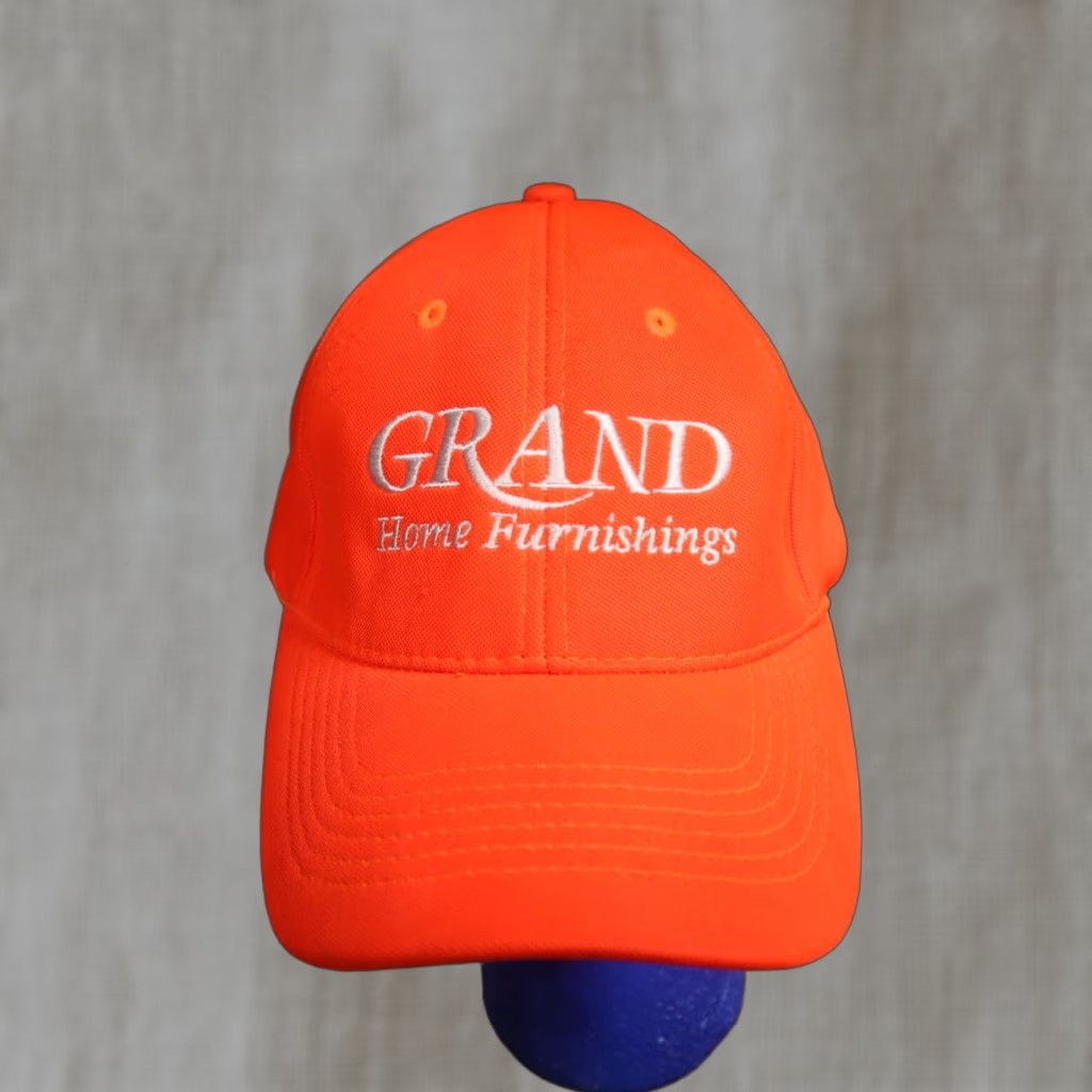 Vintage VINTAGE Grand Home Furnishings Baseball Cap Hat Women's White Adjustable Cotton Visor Adjustable Bob Robertson 90s? Size ONE SIZE - 1 Thumbnail