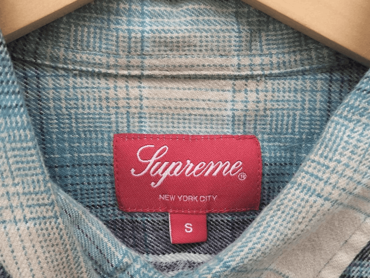 Supreme Supreme SHADOW PLAID FLANNEL SHIRT Blue Size US S / EU 44-46 / 1 - 5 Thumbnail