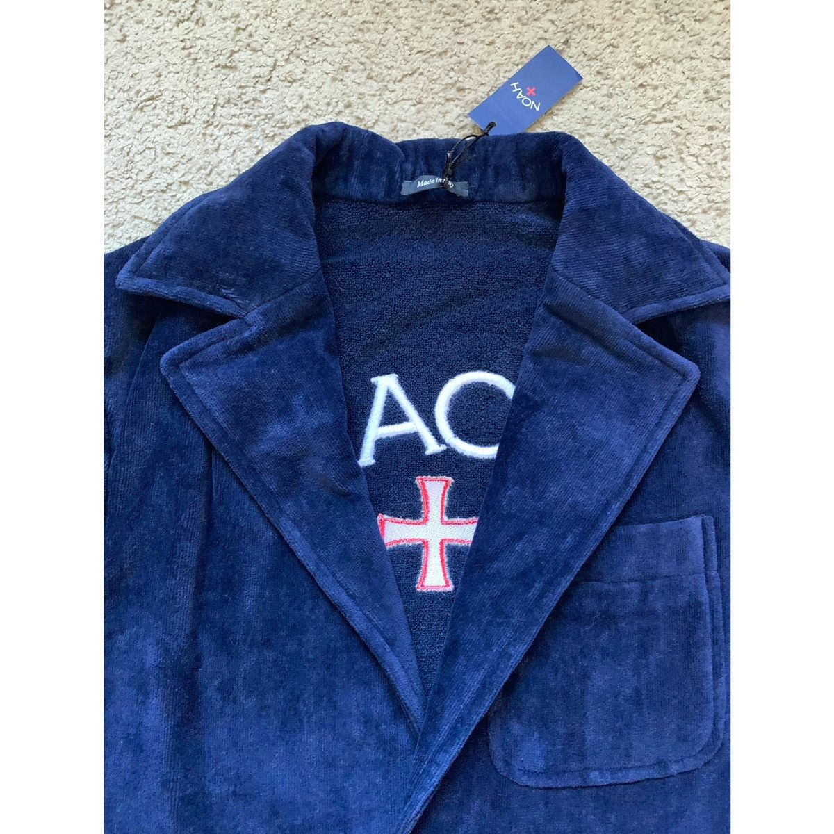 Noah NOAH➕LOGO TERRY BLAZER JACKET Size 38R - 4 Thumbnail