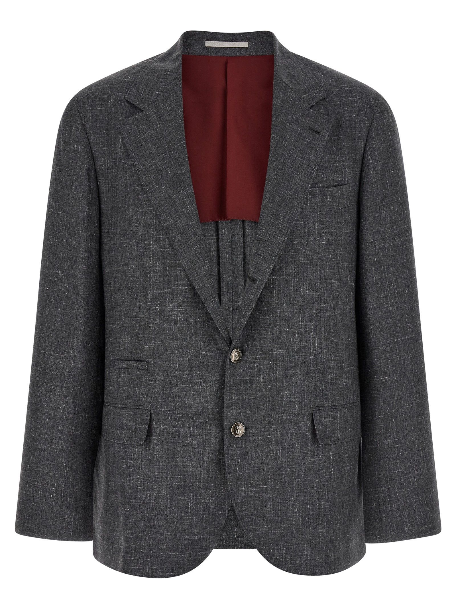 Brunello Cucinelli Blazer Flamed Canvas Blazer Size 50R - 1 Thumbnail