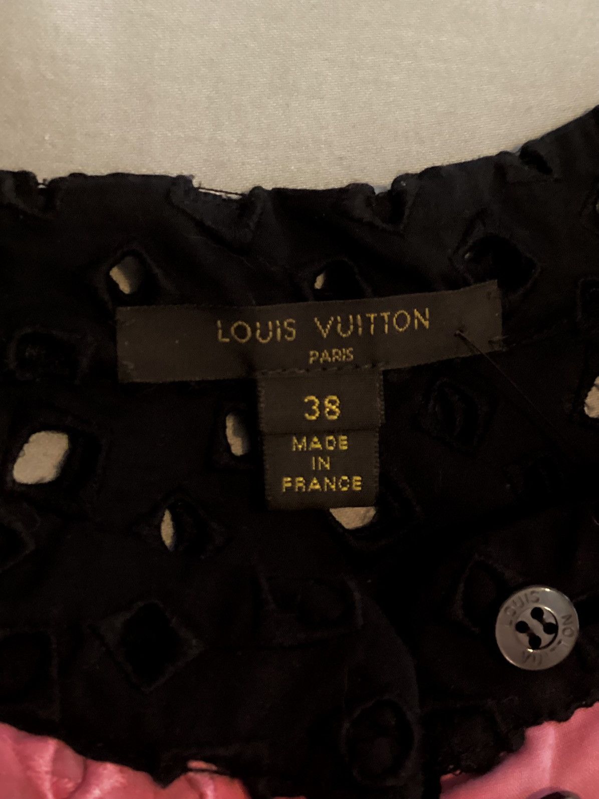 Louis Vuitton Louis Vuitton Pink and Brown Color Block Sequin Mini Dress Size M / US 6-8 / IT 42-44 - 7 Thumbnail