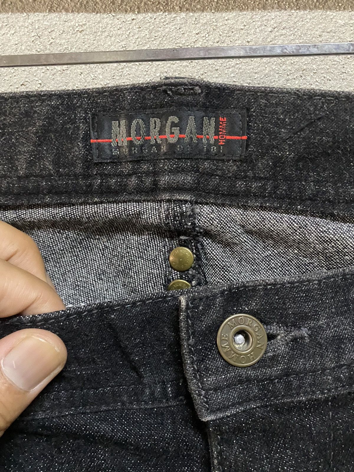Morgan Homme Japanese Morgan Homme Whisker Flare Jeans Size US 34 / EU 50 - 6 Thumbnail