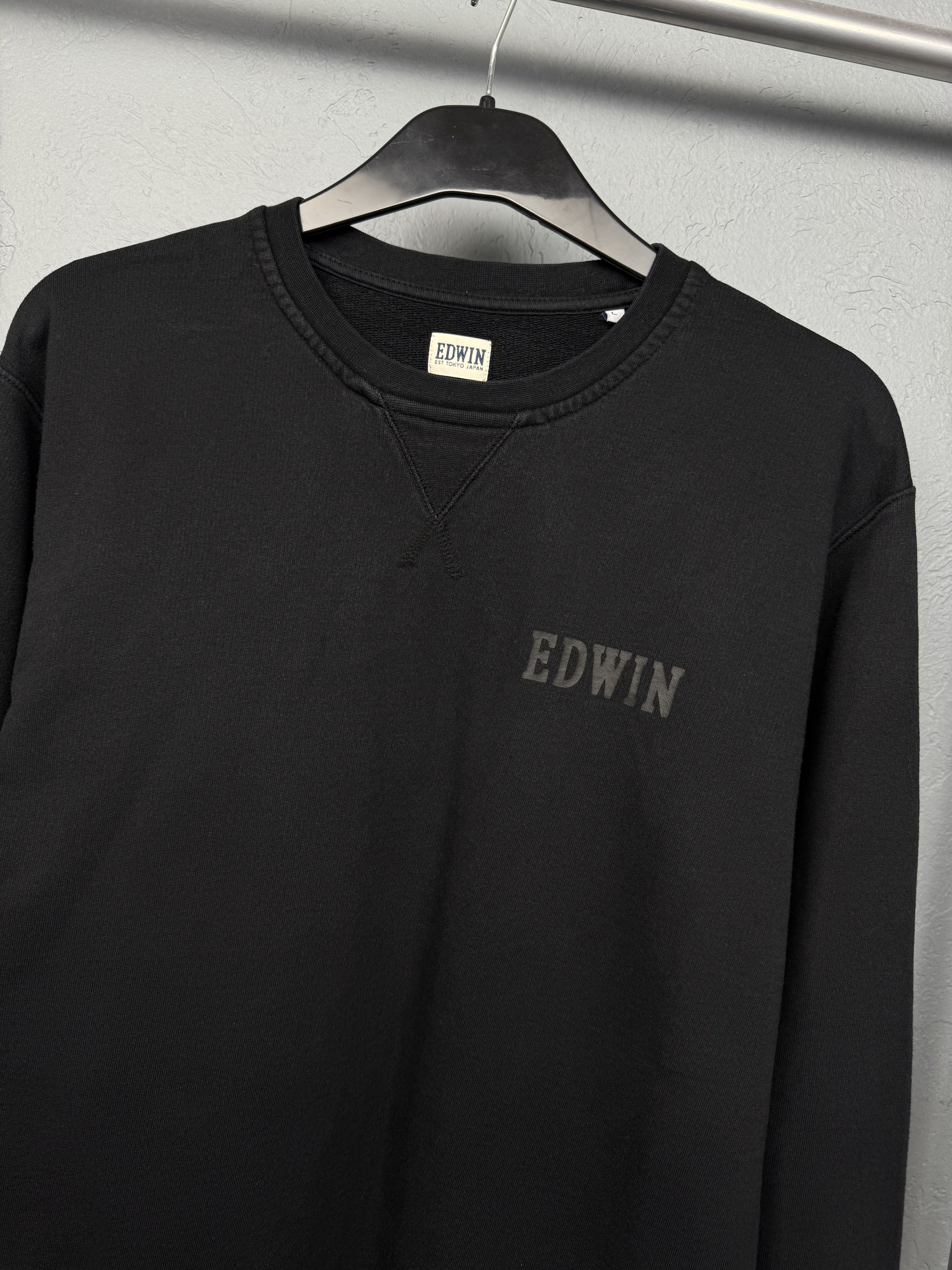 Edwin Edwin Mens Classic Crew Neck Logo Sweatshirt Size US L / EU 52-54 / 3 - 2 Thumbnail