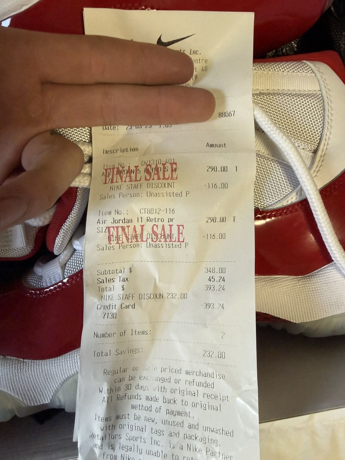 Jordan Brand Jordan Cherry 11 (2022) Size US 9 / EU 42 - 7 Thumbnail