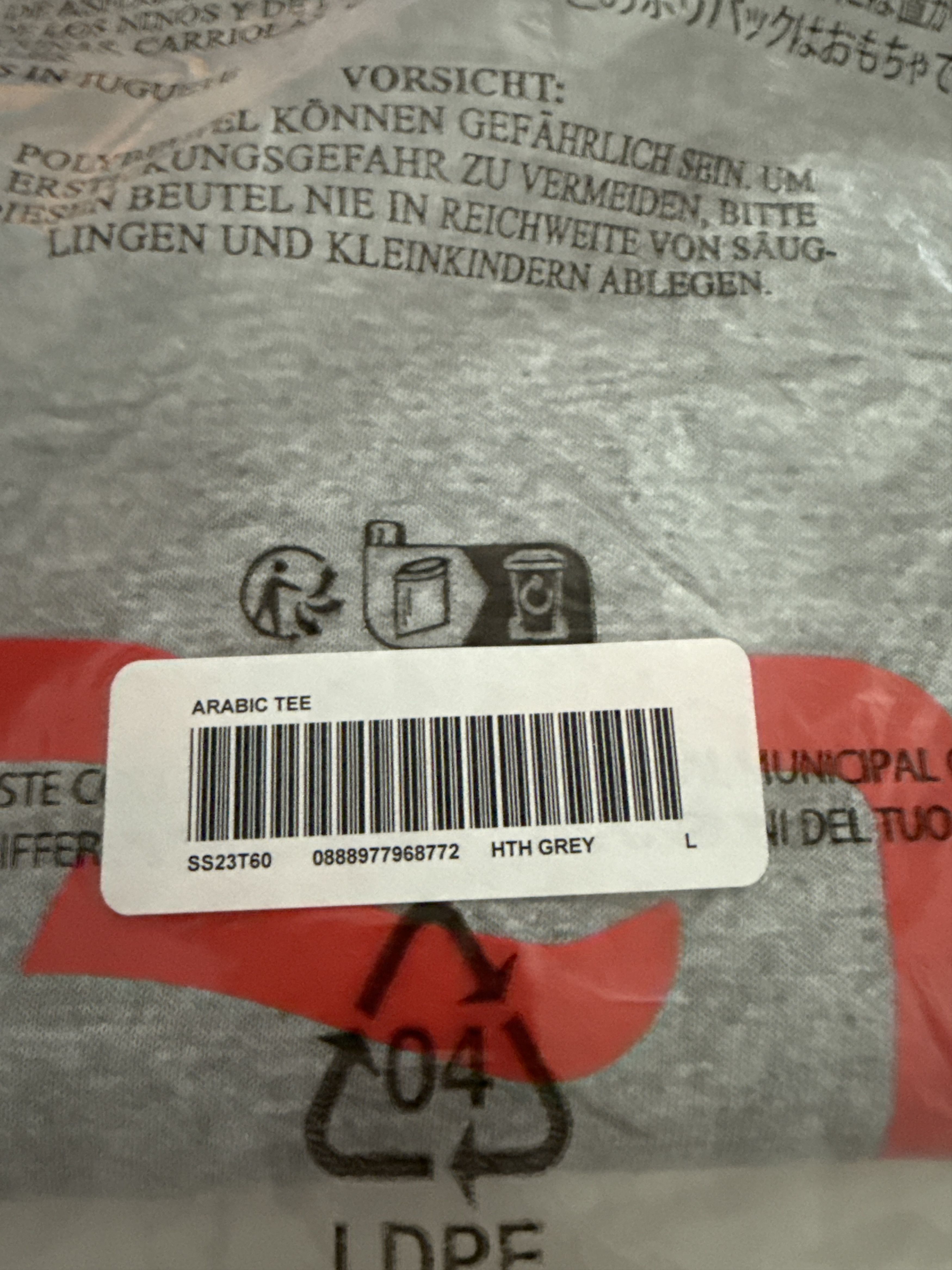 Supreme Supreme Arabic Tee Size US L / EU 52-54 / 3 - 3 Thumbnail