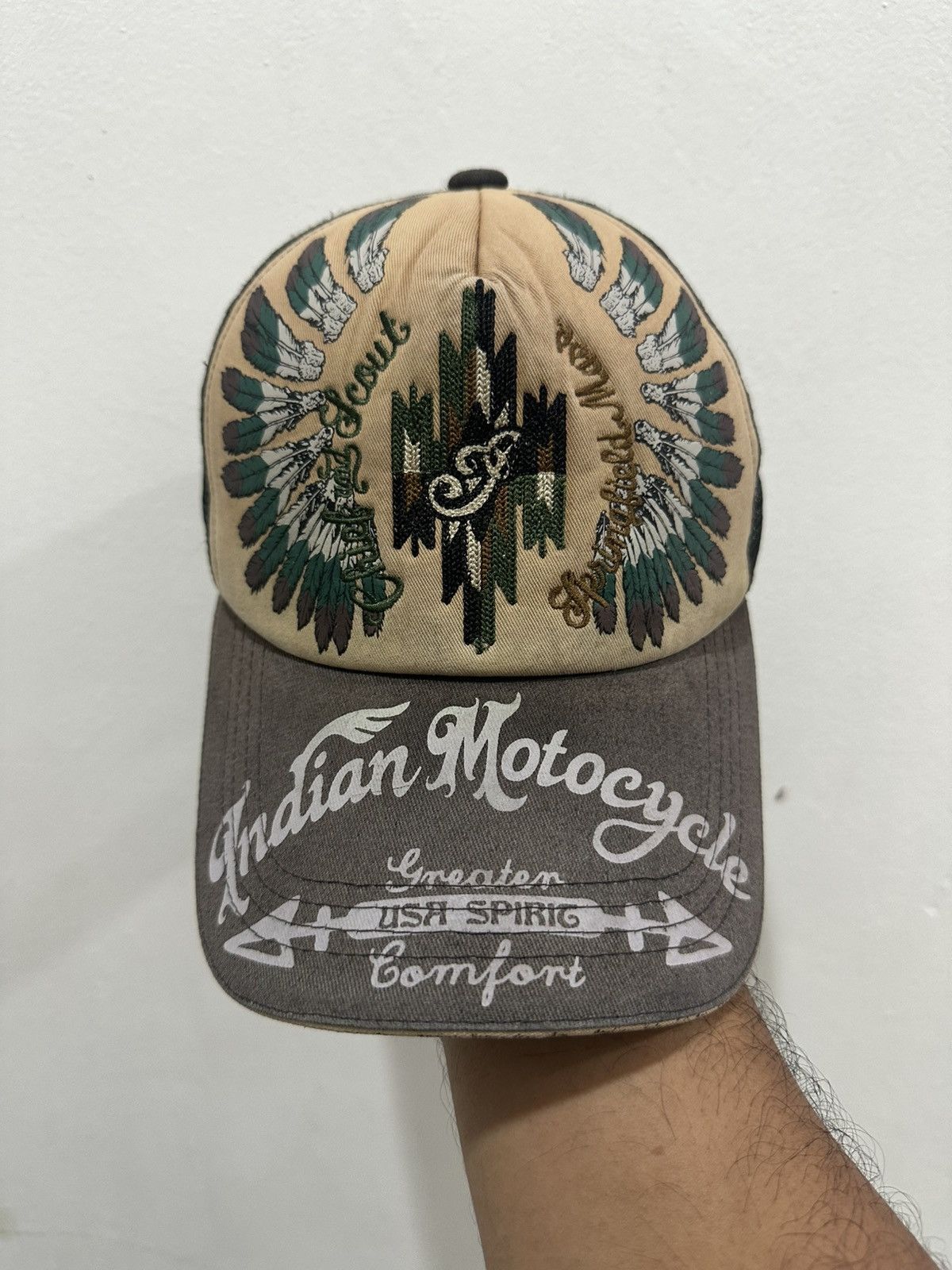 Indian Motorcycle VTG Indian Motorcycles Trucker Hat Size ONE SIZE - 2 Thumbnail