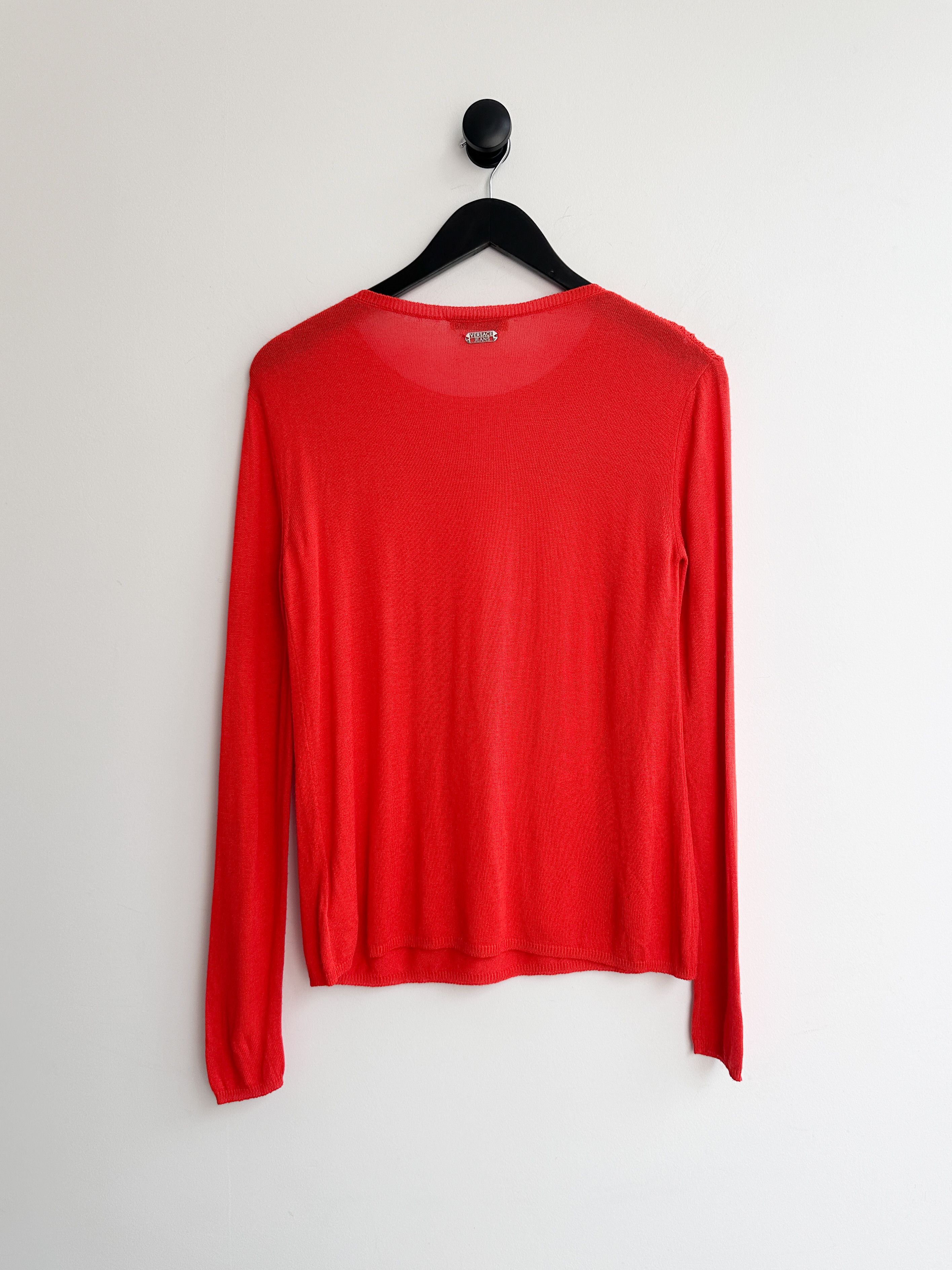 Versace Vintage Versace Jeans Longsleeve Jumper Pullover Size XS / US 0-2 / IT 36-38 - 2 Thumbnail