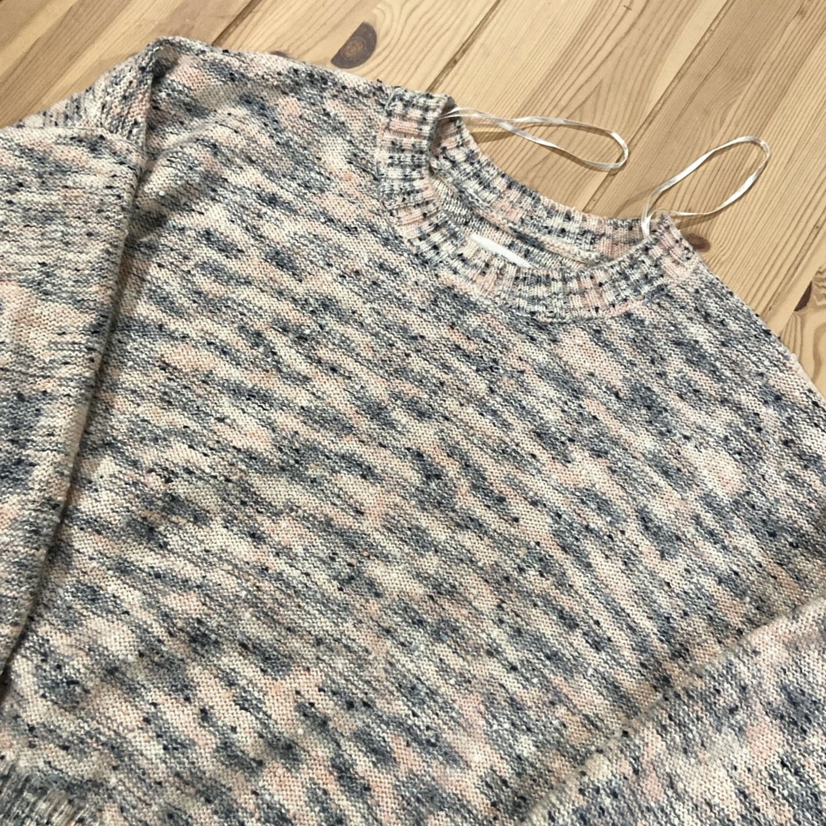 Billabong Billabong Sweater Womens Small Knit Long Sleeve Striped Ivory Blue Pink Pullover Size S / US 4 / IT 40 - 2 Thumbnail