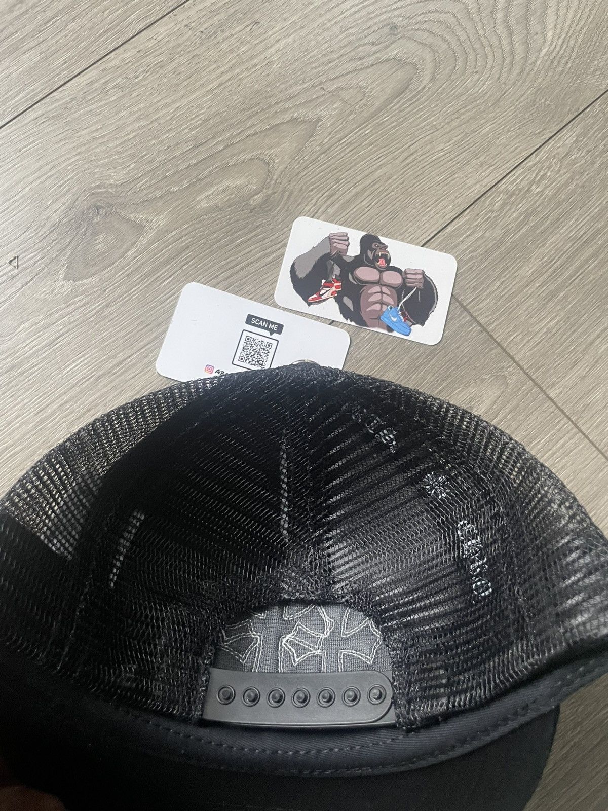 Chrome Hearts Chrome Hearts Cemetery Triple Cross Trucker Hat Black Size ONE SIZE - 3 Thumbnail