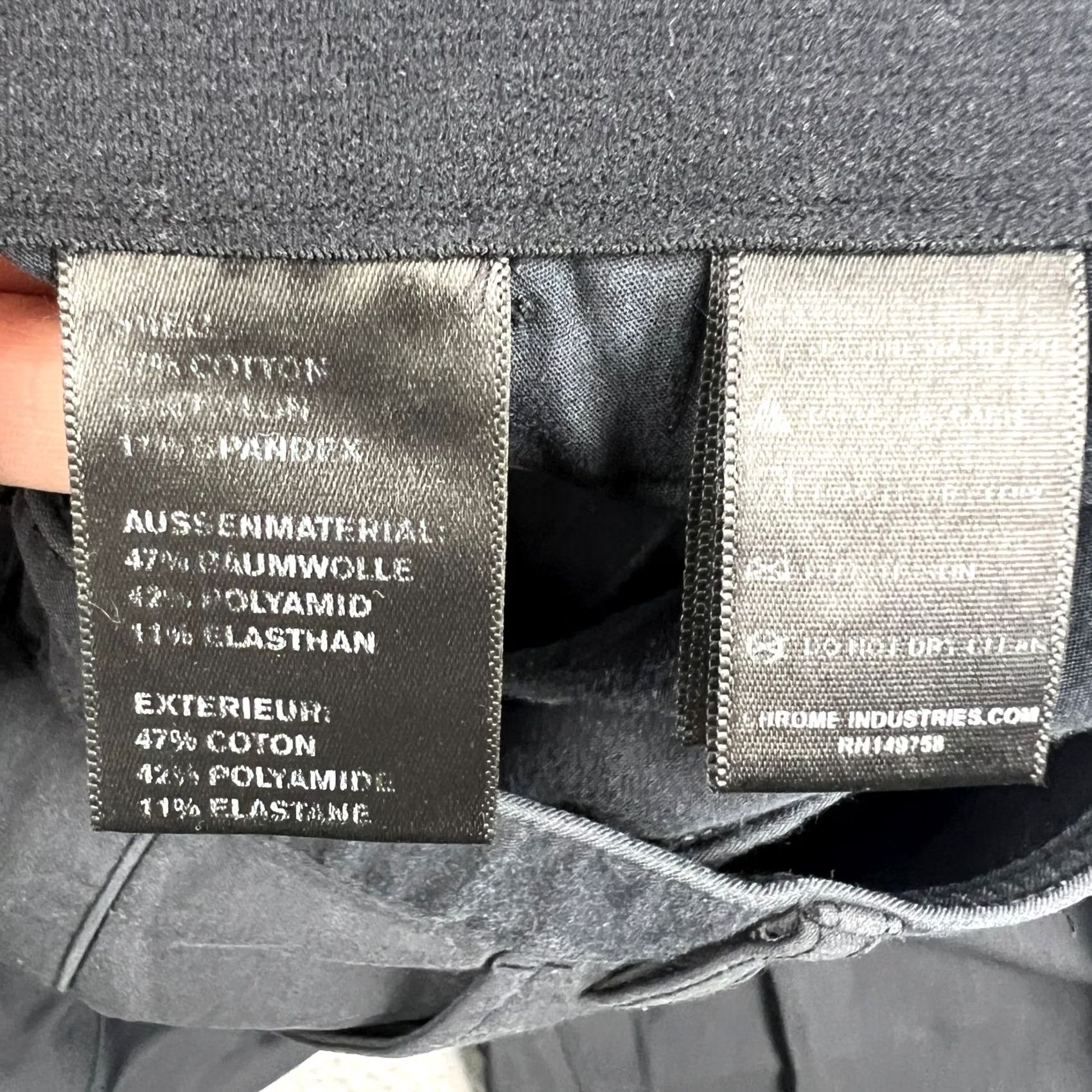 Industrie Chrome Industries Womens 12 Grey Cycling Pants Slim Straight Stretch Performance Size 34" / US 12 / IT 48 - 4 Thumbnail