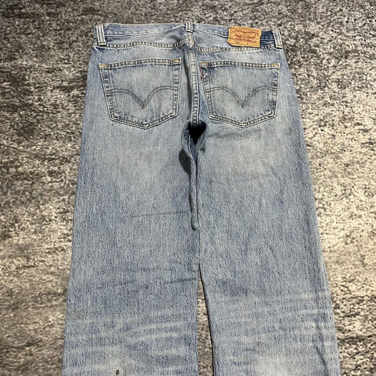 Levi's Vintage Levi's 501 Button Fly Blue Faded Baggy Skater Jeans Size US 34 / EU 50 - 4 Thumbnail