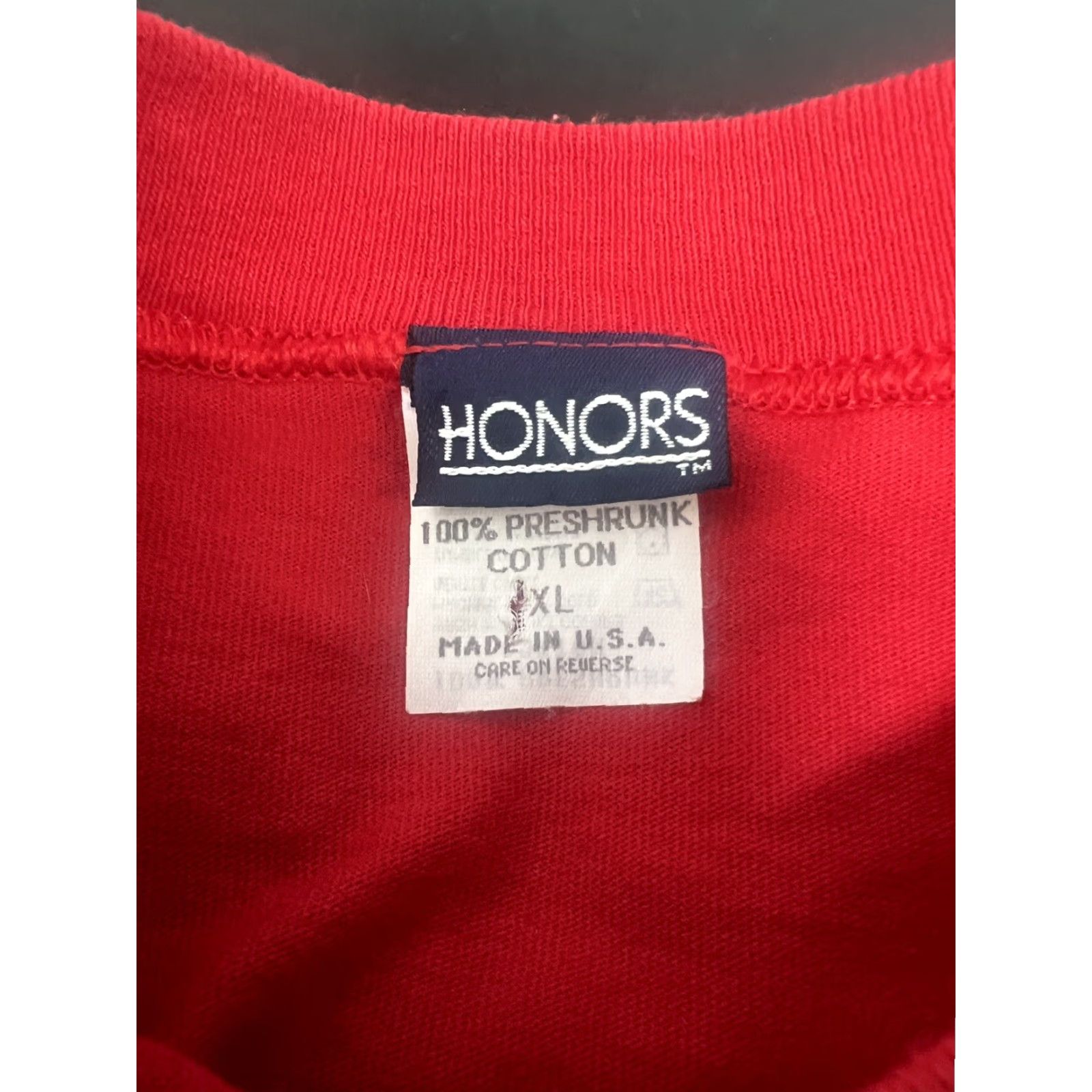Vintage VINTAGE Honors T-Shirt Red Cupid Valentine’s Day USA Men XL Adult Red USA Theme Mens Shirt XL Size US XL / EU 56 / 4 - 5 Thumbnail