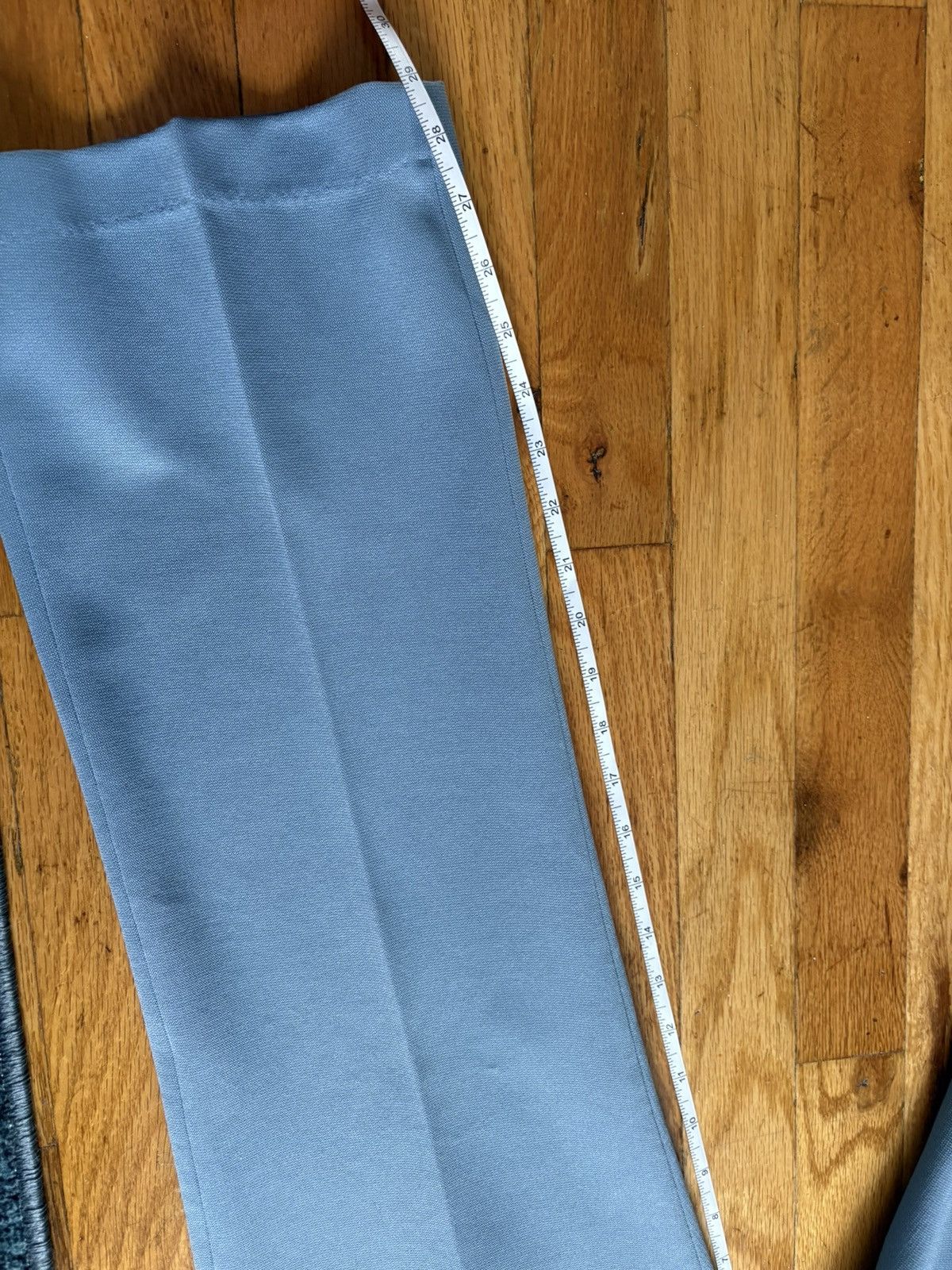 Vintage Light Blue Flared Trousers – Size 32, Retro Tailored Fit Size US 32 / EU 48 - 5 Thumbnail