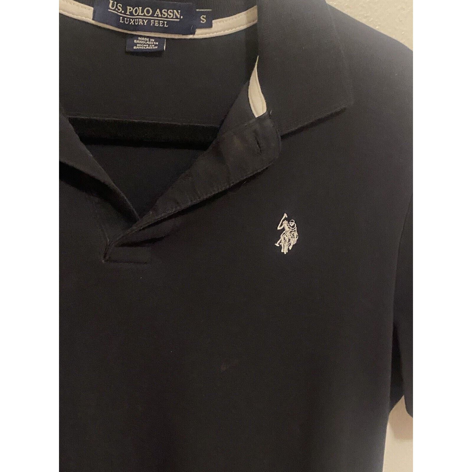 & Other Stories US Polo Assn Black Short Sleeve Embroider Polo Shirt Size S Size US S / EU 44-46 / 1 - 7 Thumbnail