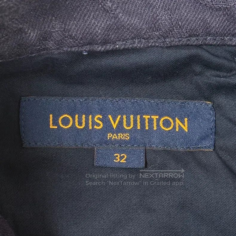 Louis Vuitton Louis Vuitton Dark blue denim full print jeans Size US 32 / EU 48 - 6 Thumbnail