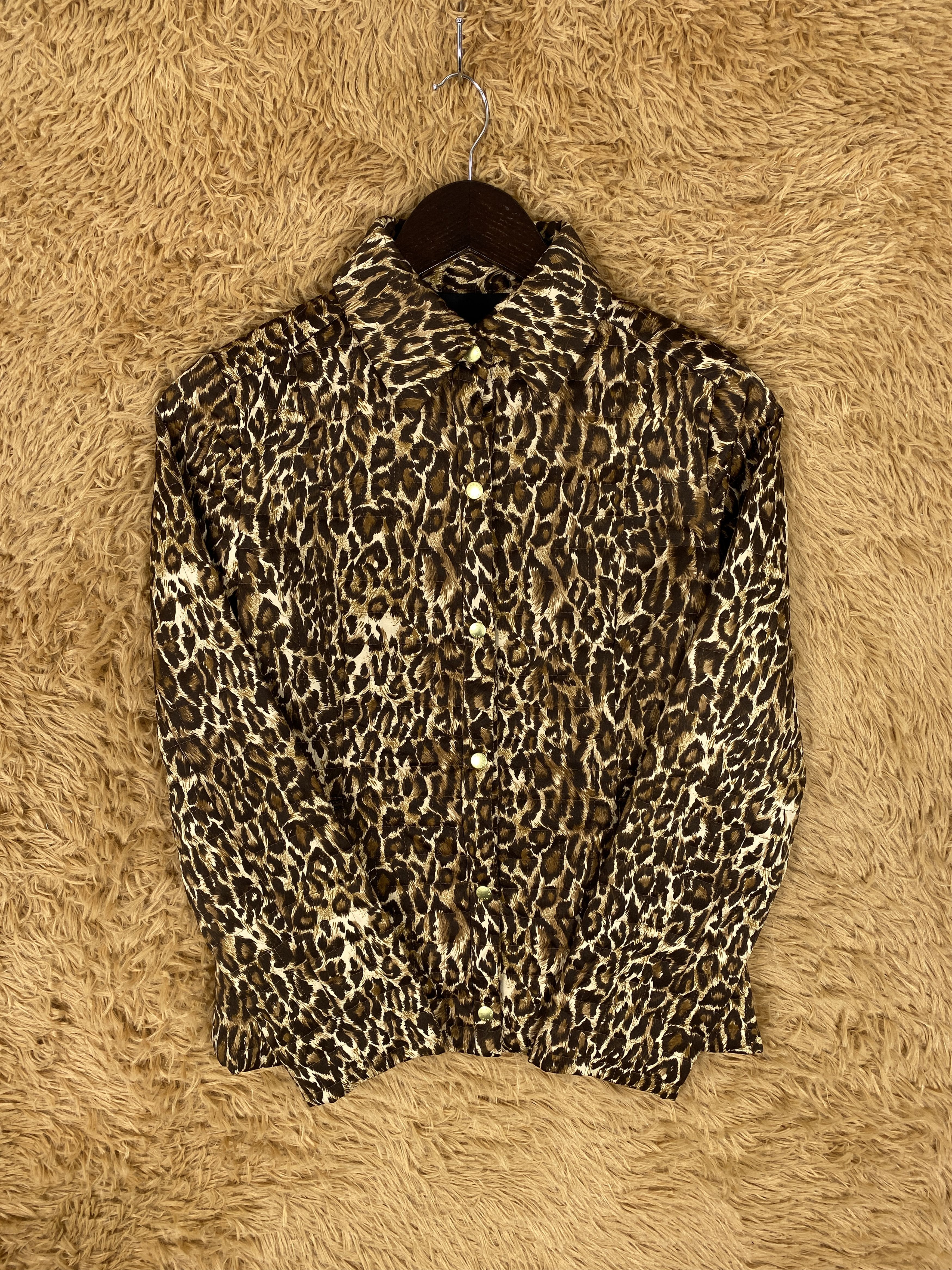 Japanese Brand Vintage Viaggio Blu Leopard Art Jacket J2334 Size S / US 4 / IT 40 - 4 Thumbnail
