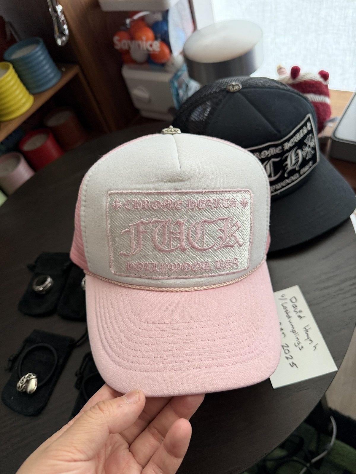 2000s Vintage Pink F U Hat