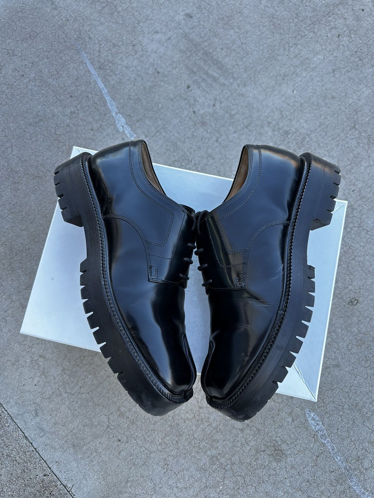 Maison Margiela Maison Margiela Tabi lace-up derby shoes Size US 8 / EU 41 - 2 Thumbnail