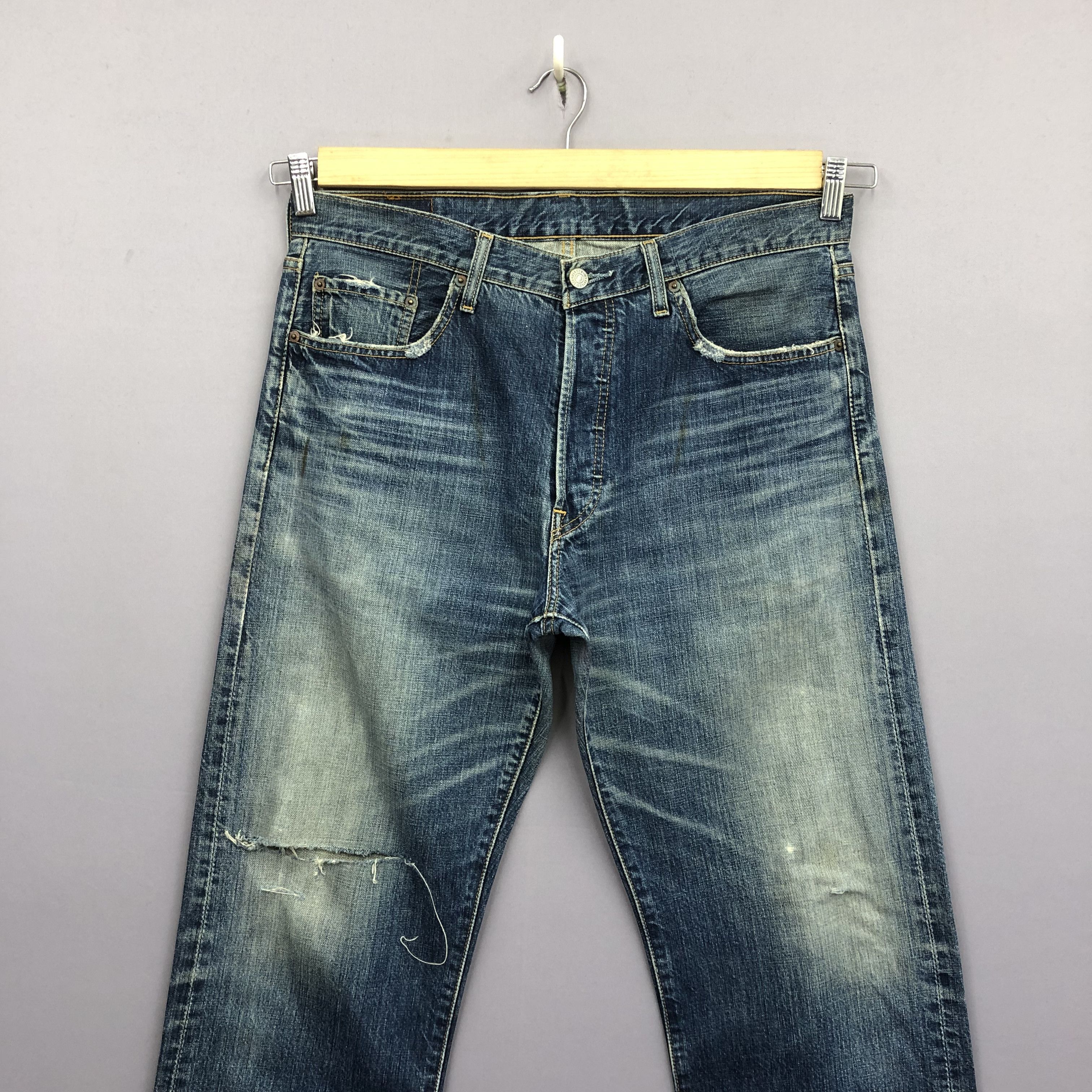 Levi's Vintage 90s Levis 501 Rusty Jeans Levi's Light Wash Denim Size US 36 / EU 52 - 3 Thumbnail