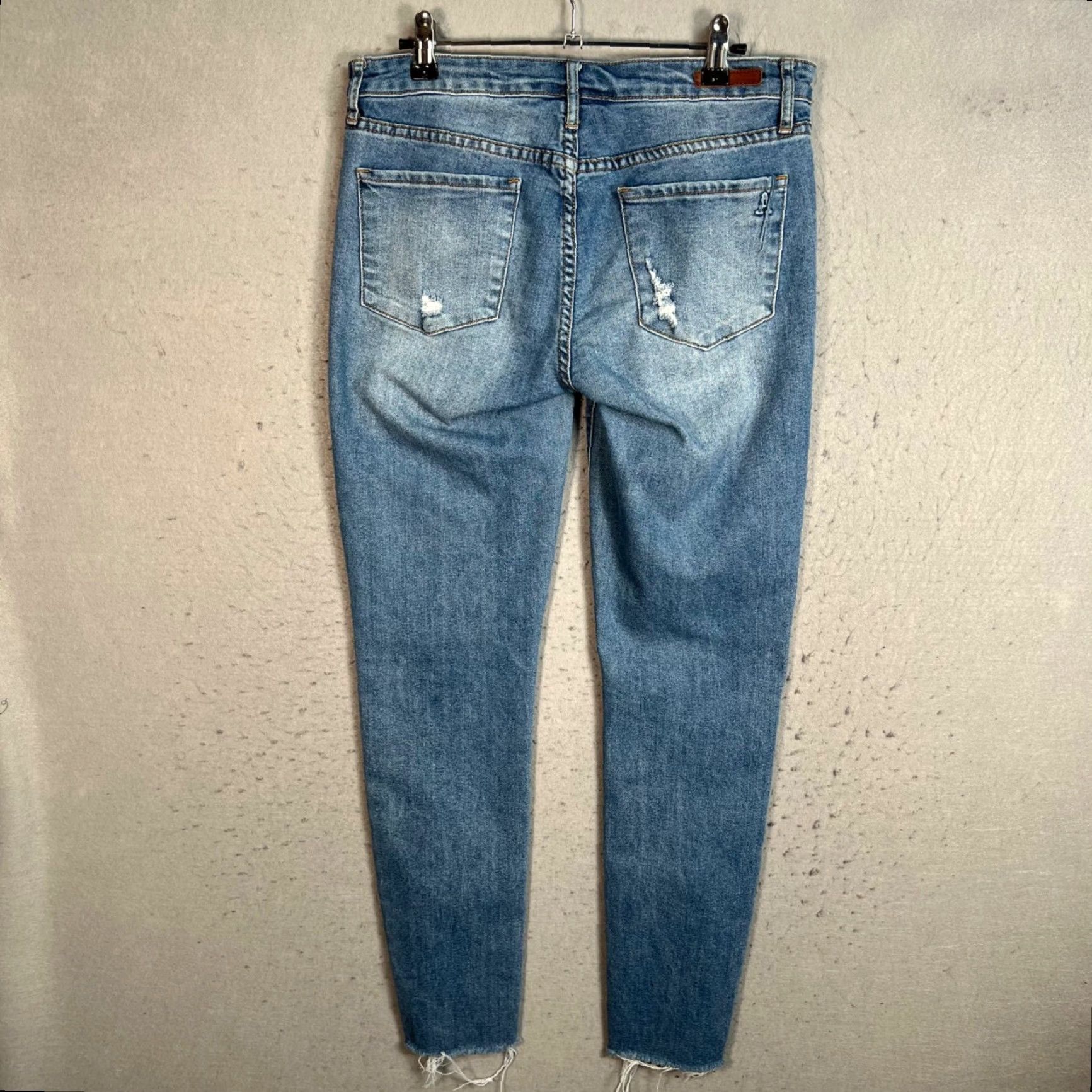 Vintage Articles Of Society Jeans Distressed Light Wash Skinny Size 29 Cotton Blend Size 29" - 2 Thumbnail