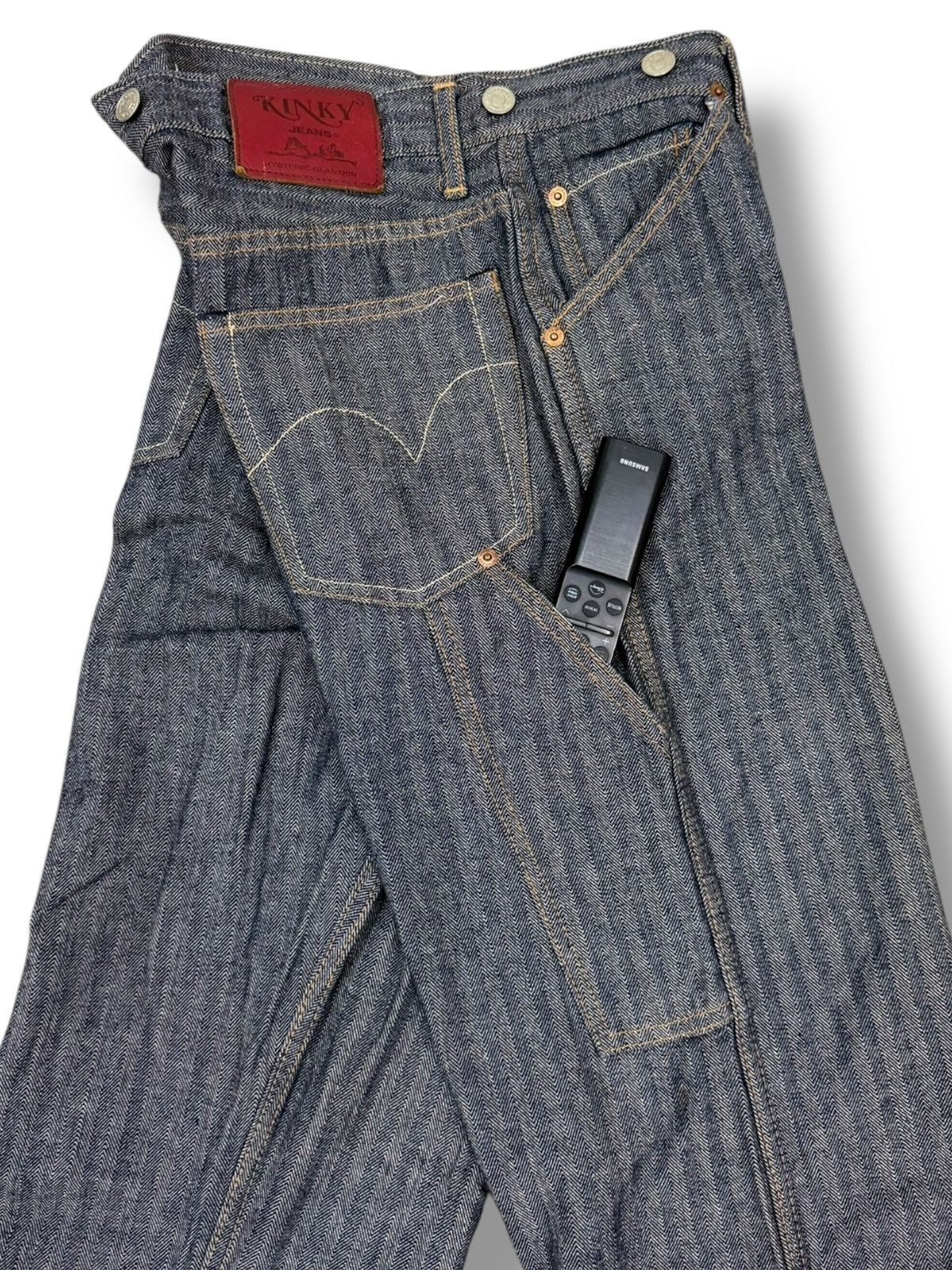 Hysteric Glamour VINTAGE HYSTERIC GLAMOUR CARPENTER BAGGY KINKY JEANS DENIM Size US 32 / EU 48 - 8 Thumbnail