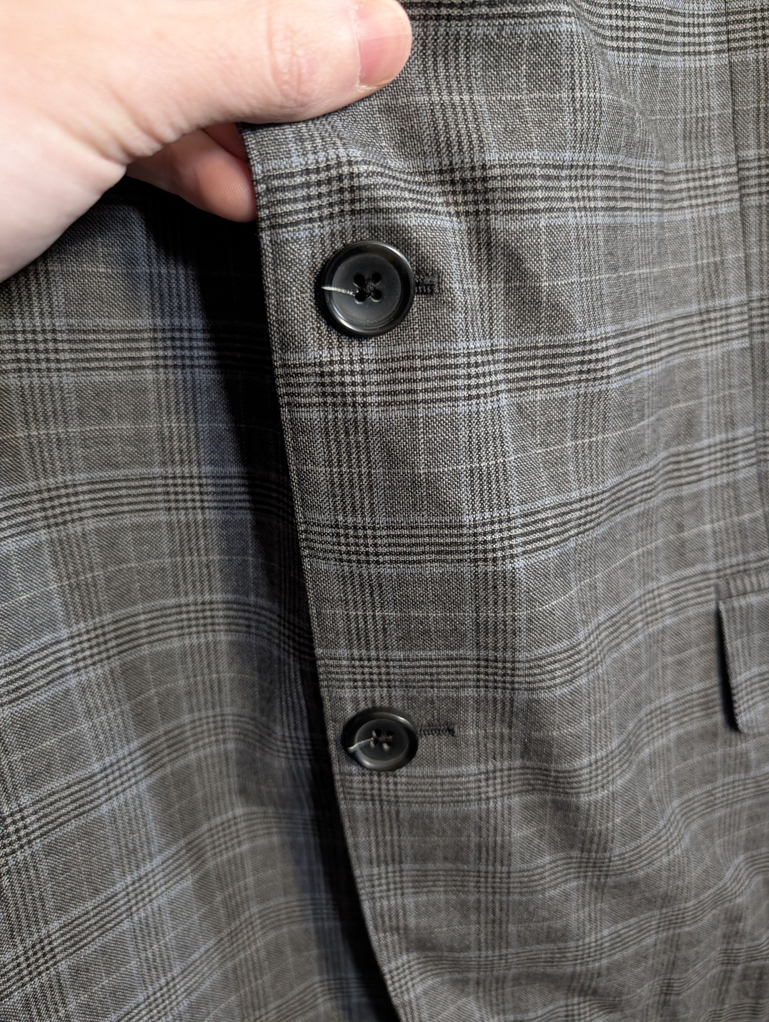 Brooks Brothers 1818 Fitzgerald made in Italy gray plaid 2pc suit 42L Size 42L - 6 Thumbnail
