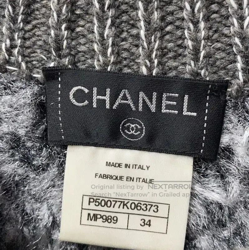 Chanel Chanel Color-blocked Long Sleeve Sweater . Size XXS / US 00 / IT 34 - 7 Thumbnail