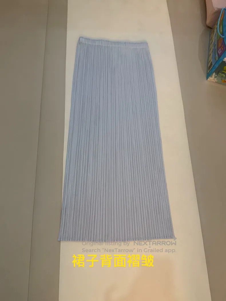 Issey Miyake Issey Miyake Light Gray Midi Skirt Size 25" / US 0 / IT 36 - 5 Thumbnail