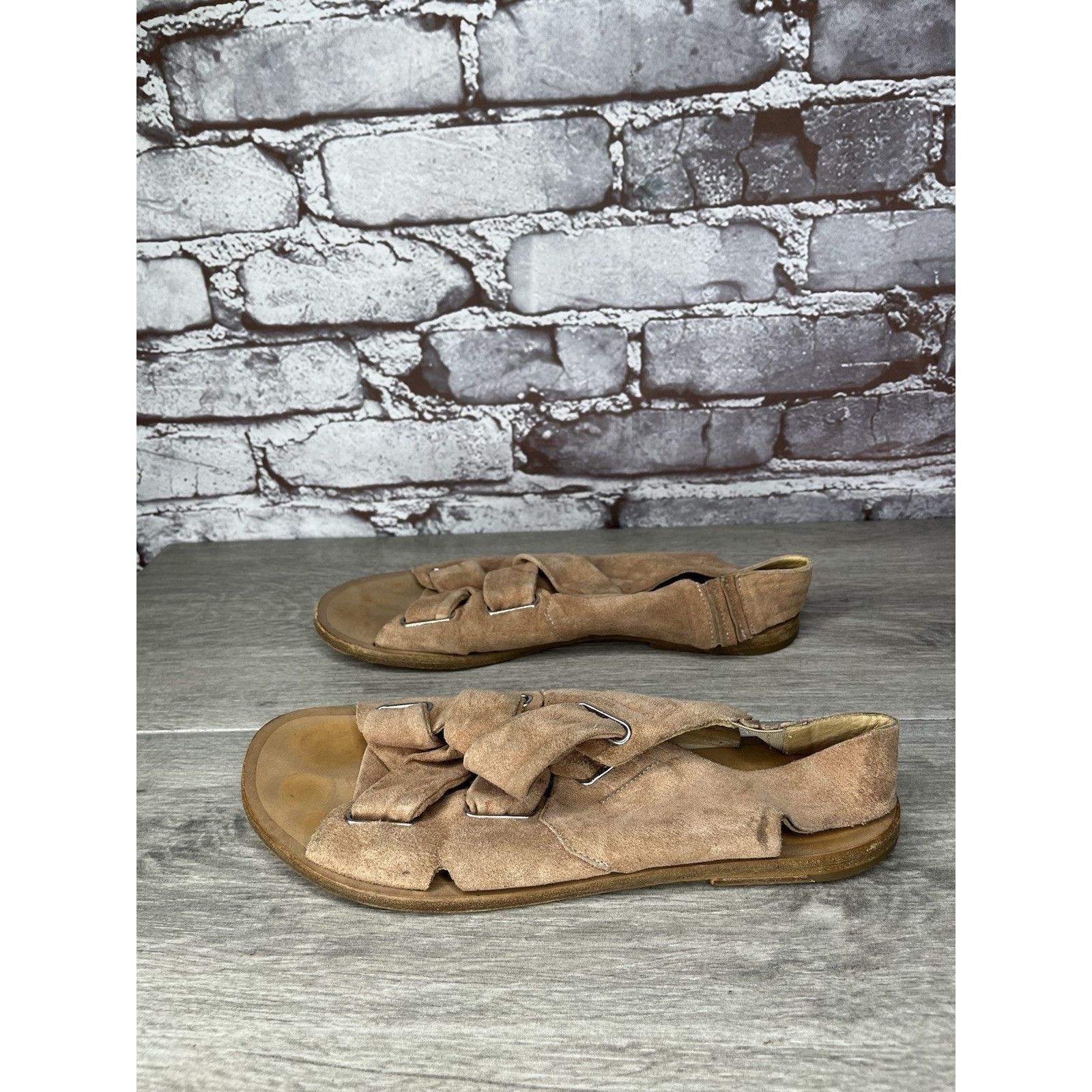 Rag & Bone Rag & Bone Pink Salmon Suede Leather Strap Flats Sandals Wom Size US 6.5 / IT 36.5 - 14 Thumbnail