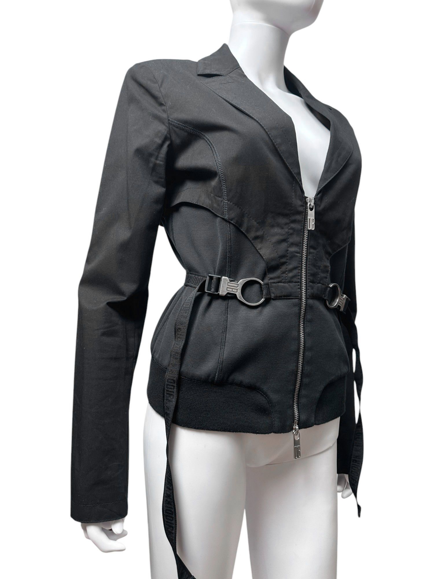 Dirk Bikkembergs S/S 2005 Black Utility Blazer Size L / US 10 / IT 46 - 3 Thumbnail