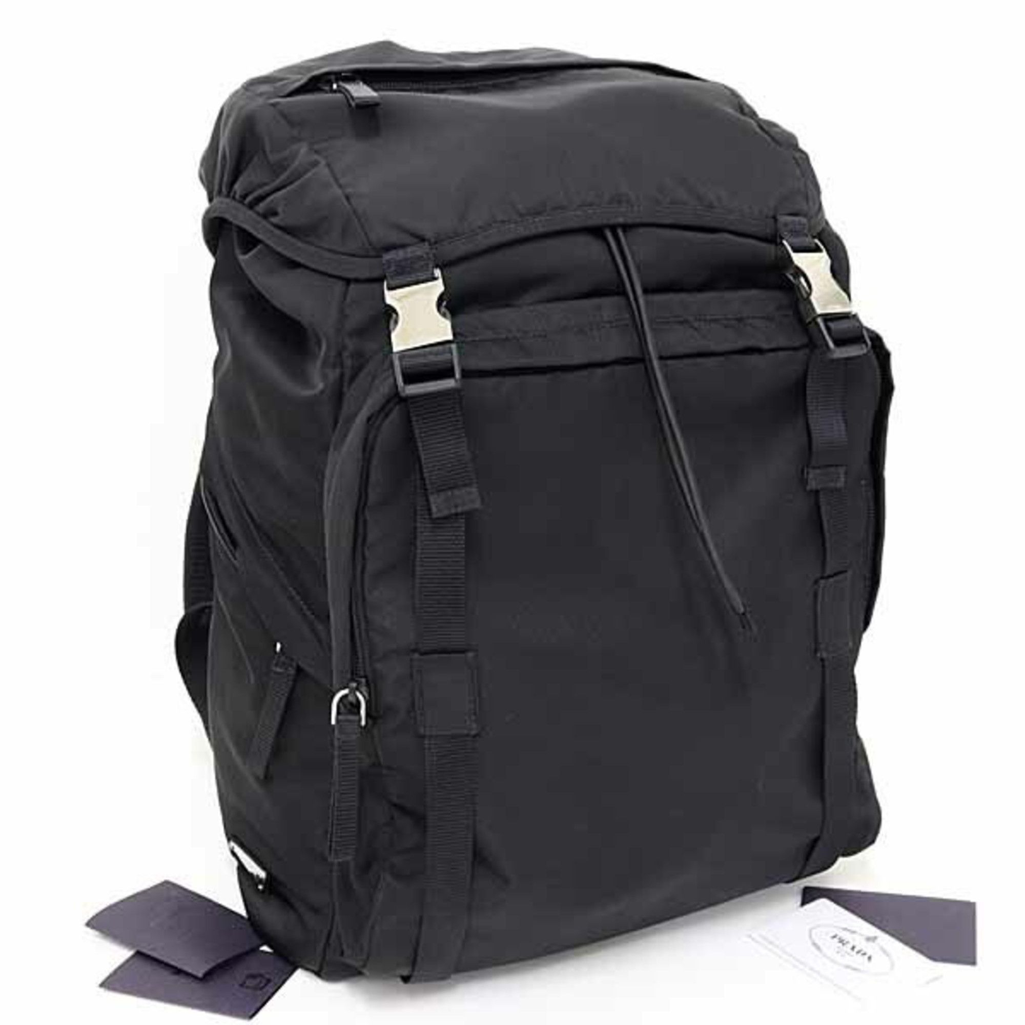 Prada Prada TESSUTO nylon backpack 2VZ062 in black | Grailed