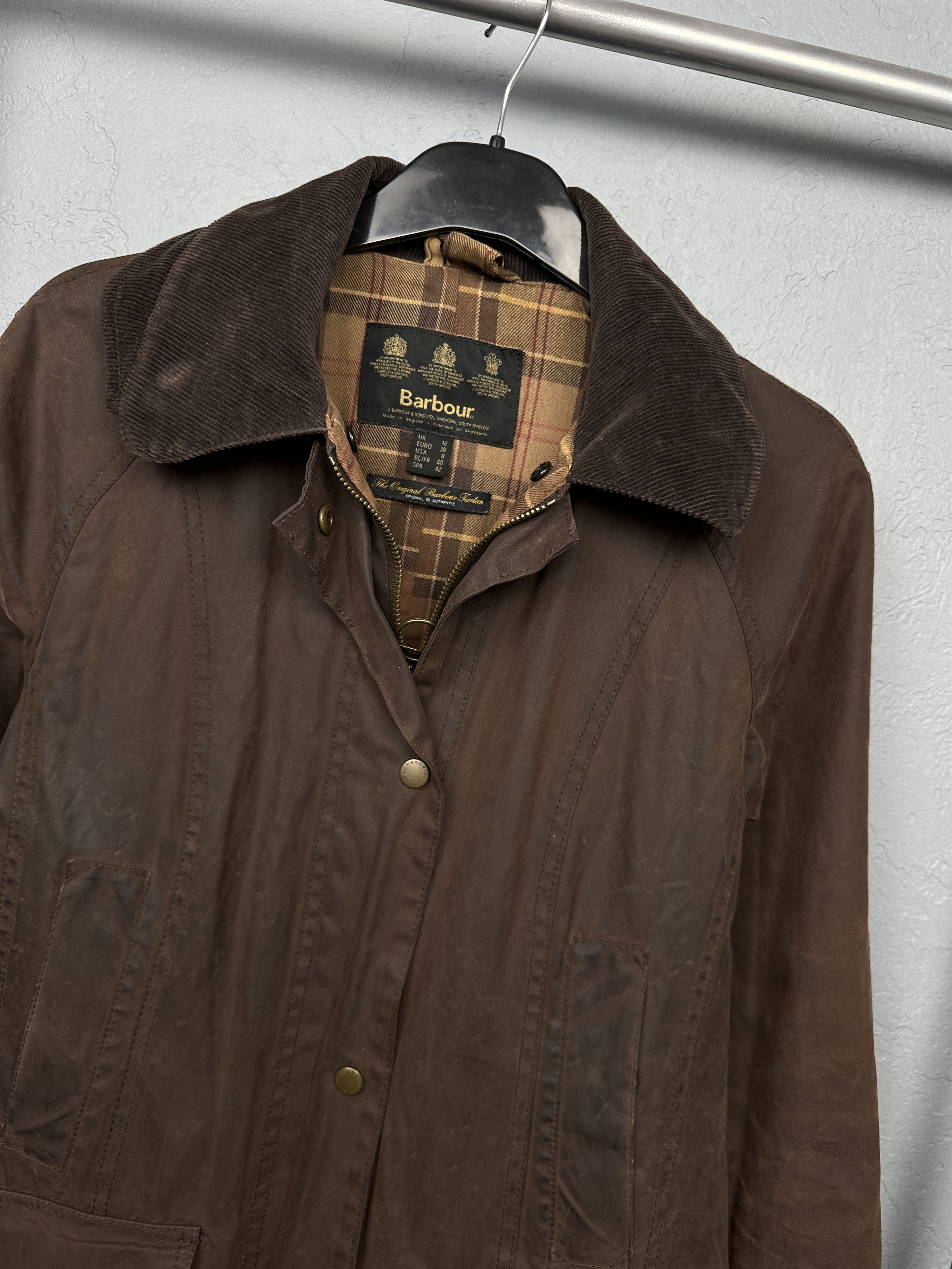 Barbour Barbour Vintage Womens Waxed Jacket Wax Size M / US 6-8 / IT 42-44 - 2 Thumbnail