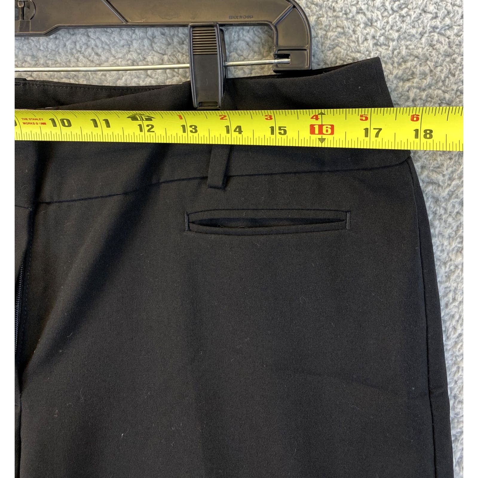 Ann Taylor Ann Taylor LOFT Dress Pants Size 12 Black / 34-38 Women Pants Dress Pants Slimming Stretch Wrinkle Resistant Pockets High Rise Size 34" / US 12 / IT 48 - 5 Thumbnail