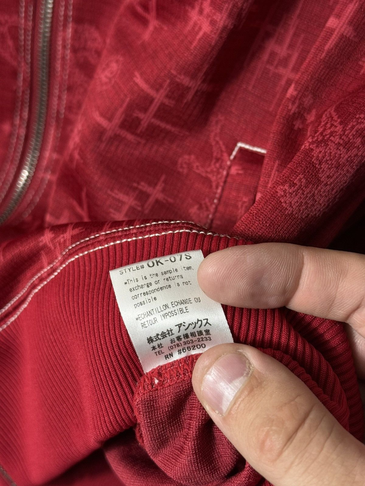 Onitsuka Tiger Onitsuka Tiger Track Jacket Red Full Zip Y2K Japan Style S Size US S / EU 44-46 / 1 - 12 Thumbnail