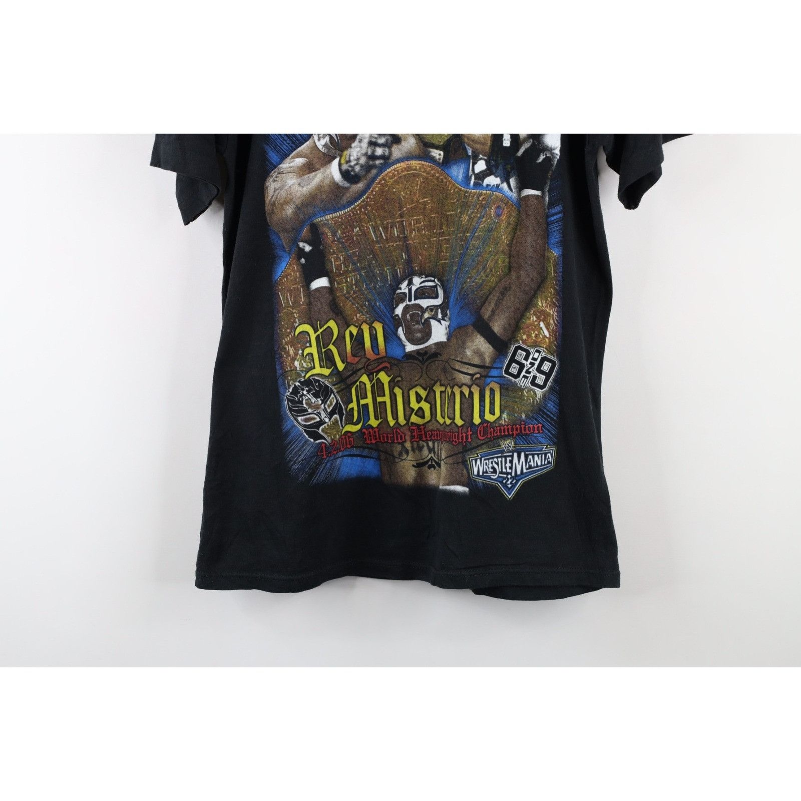 Vintage Vintage WWF Wrestlemania 22 Rey Misterio T-Shirt Size US M / EU 48-50 / 2 - 3 Thumbnail