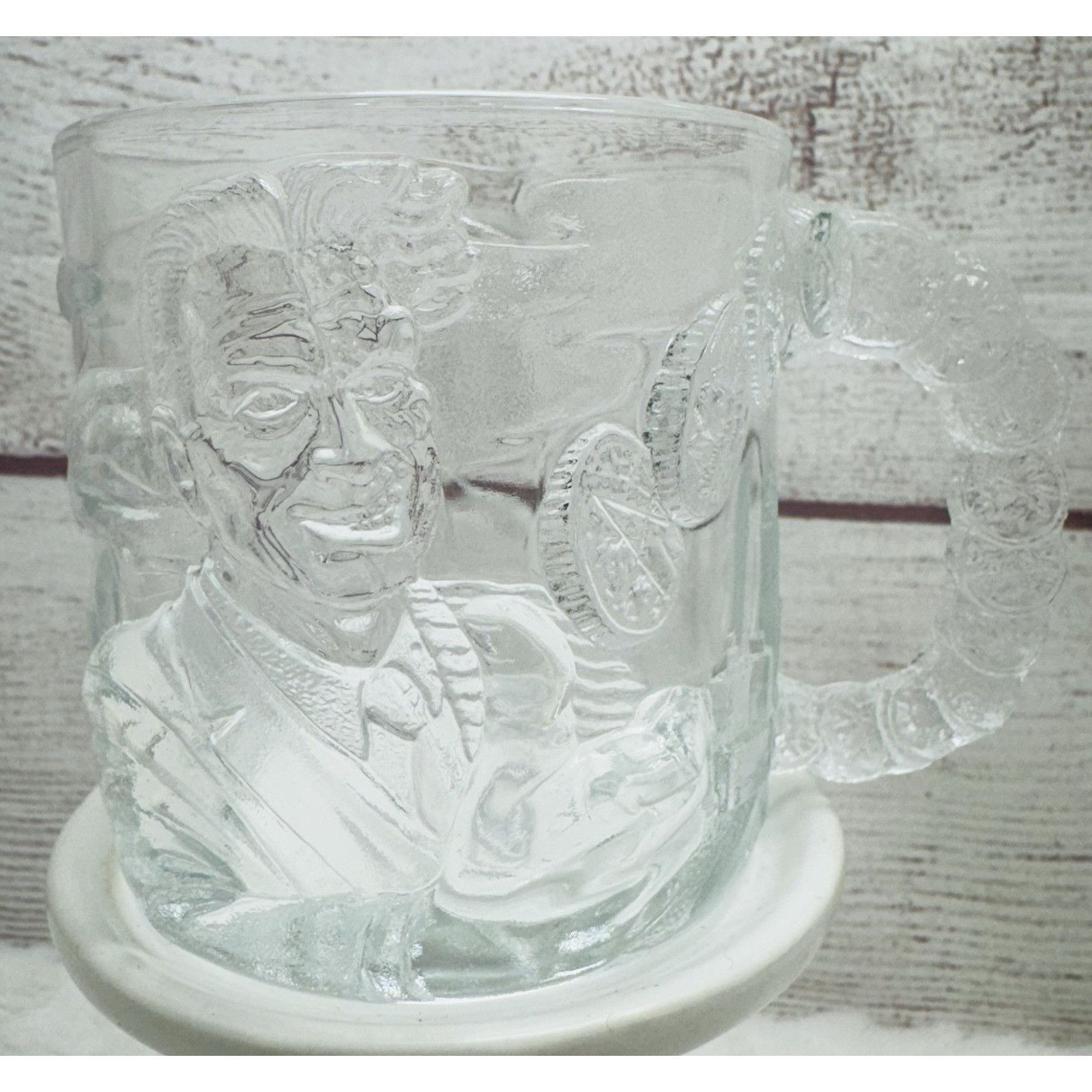 DC Comics McDonalds Batman Forever "2 FACE, TWO FACE" Vintage Glass Co Size ONE SIZE - 5 Thumbnail