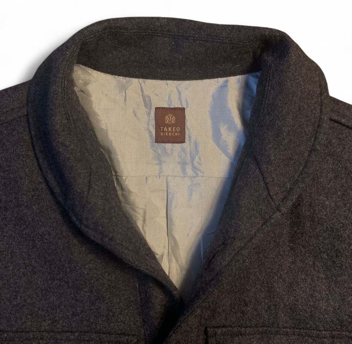 Takeo Kikuchi Takeo Kikuchi Boiled Wool Shirt Jacket Japanese Brand Size US M / EU 48-50 / 2 - 6 Thumbnail