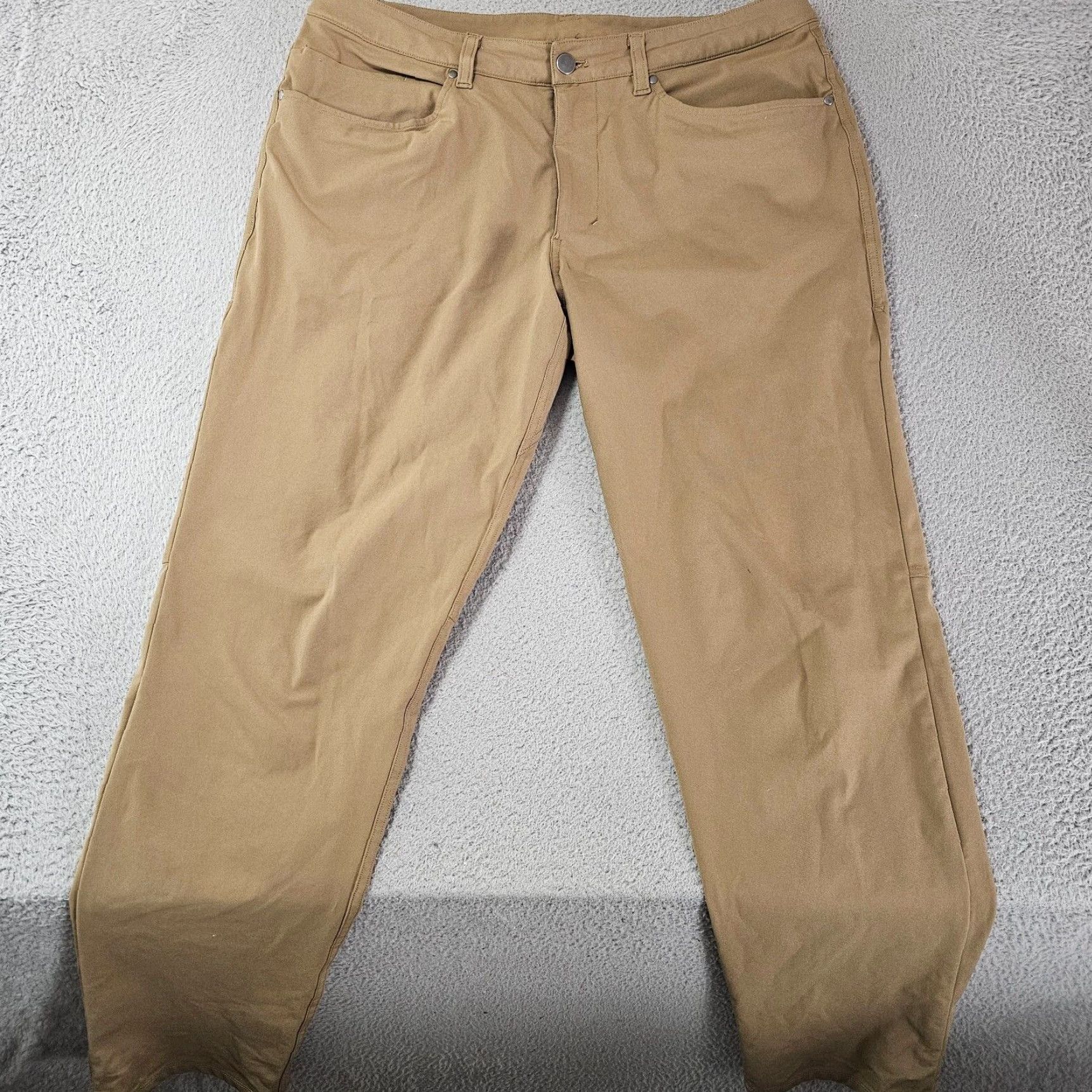 Lululemon Lululemon Pants Mens 33 Classic Fit 5-Pocket Chino Stretch Brown Size US 33 - 2 Thumbnail
