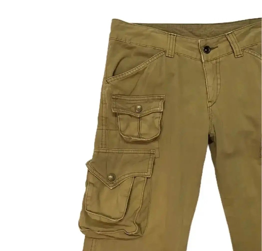If Six Was Nine 💥FLARE/BOOTCUT Vintage ET BOITE JAPAN Multi-Pocket Cargo Size US 31 - 3 Thumbnail