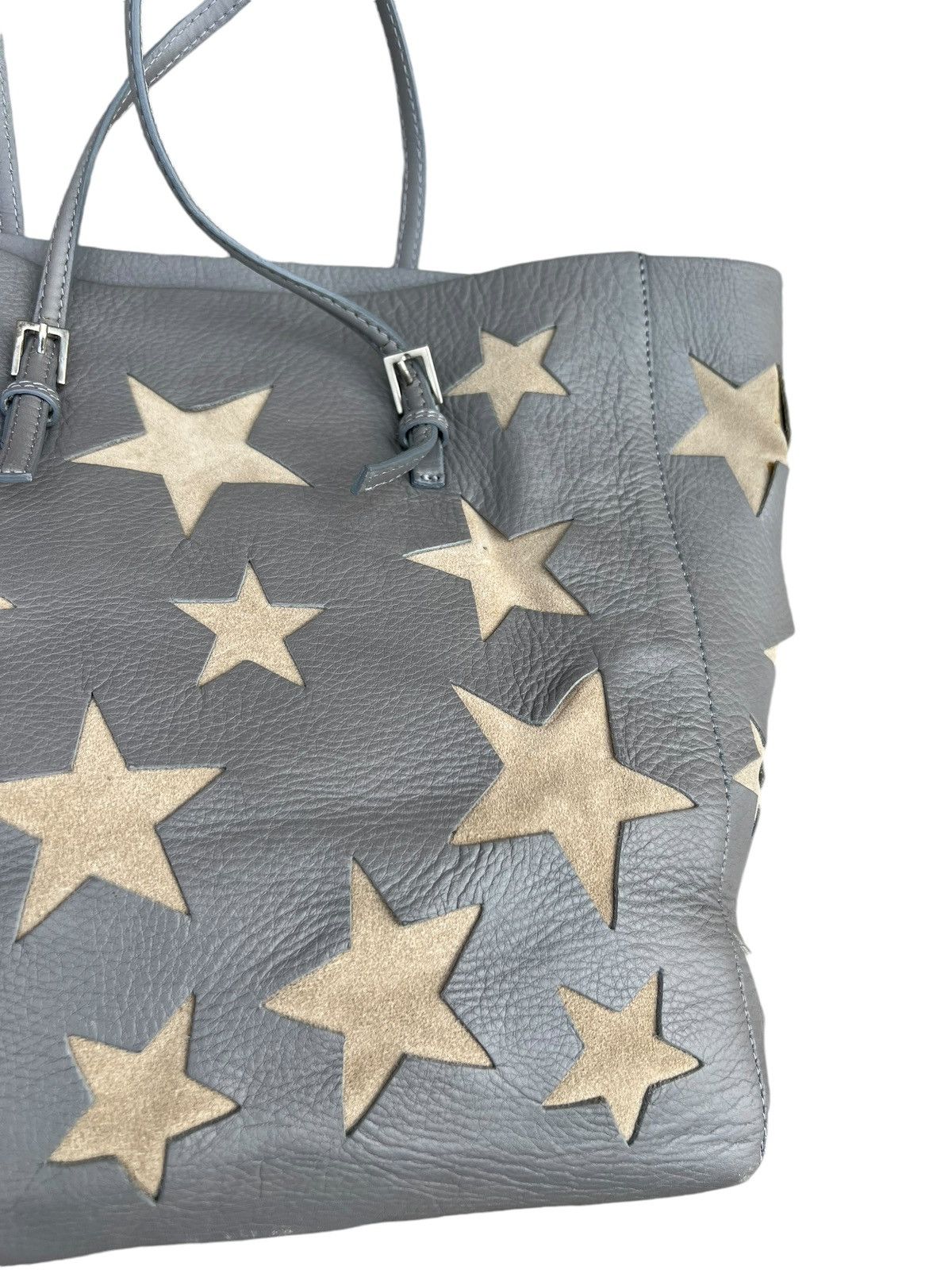 Leather Handmade Amantes Amentes Stars Patina Leather Tote Bag Size ONE SIZE - 10 Thumbnail