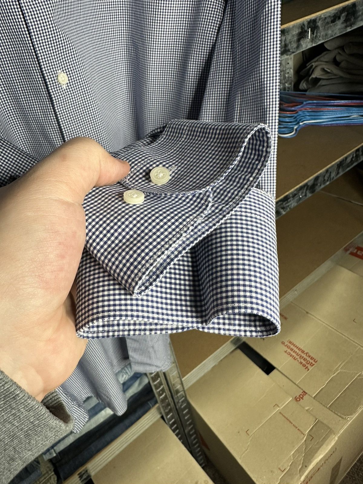 Suitsupply Suitsupply Checkered Shirt EU 44 XL Luxury Size US XL / EU 56 / 4 - 8 Thumbnail
