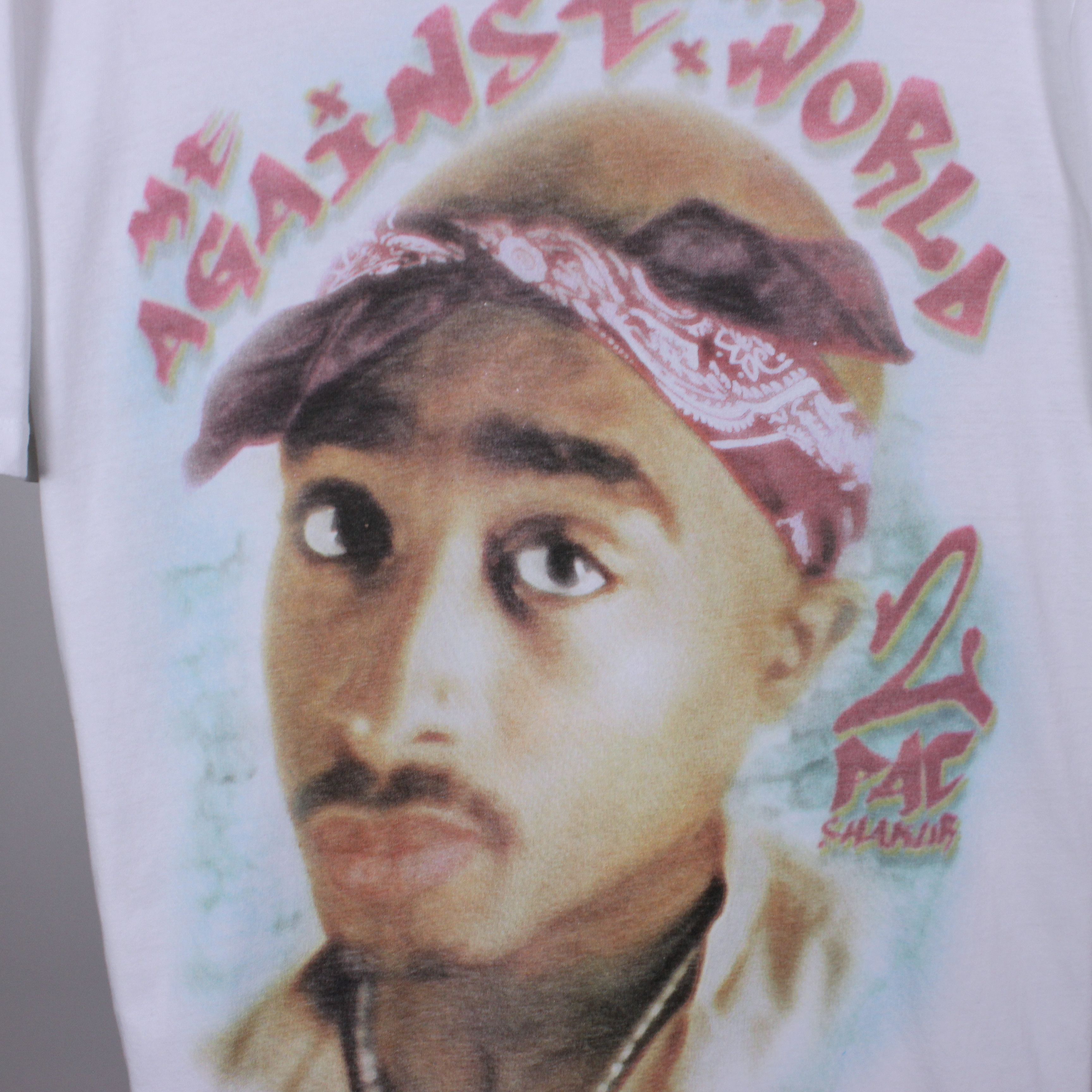 Rap Tees 2Pac Tupac band t shirt tee men cotton XL white 2021 Size US XL / EU 56 / 4 - 6 Thumbnail