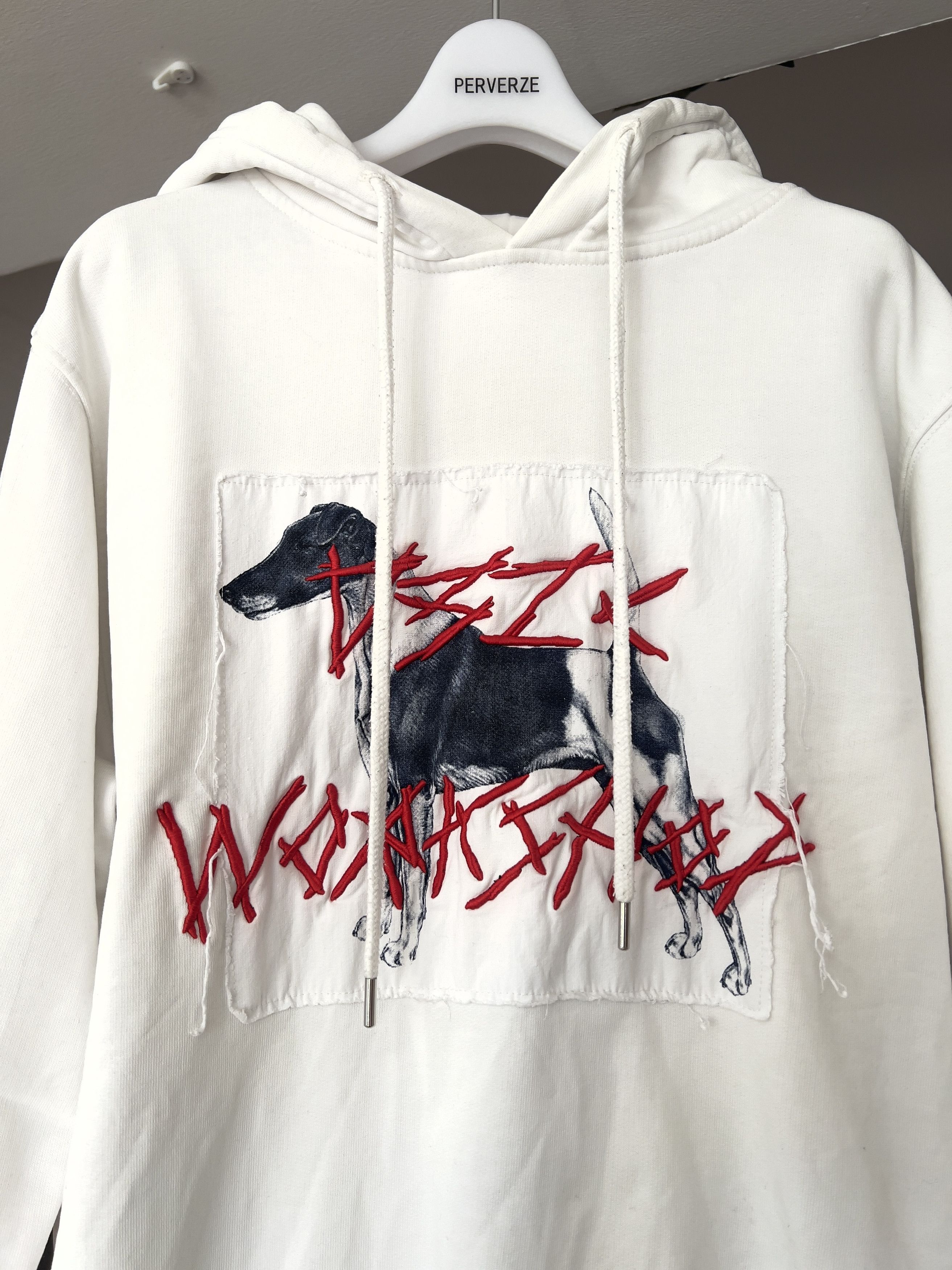 032c 032c White Embroided Hoodie Size US M / EU 48-50 / 2 - 2 Thumbnail