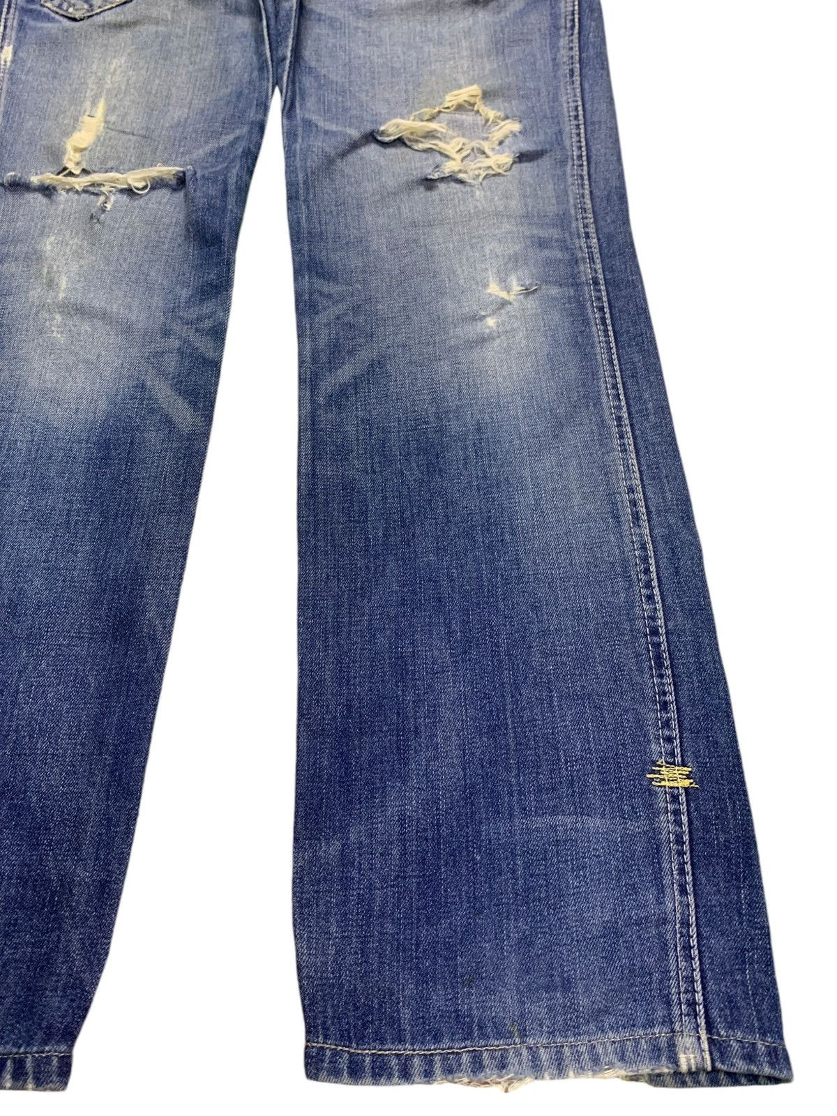 Levi's × Levi's Vintage Clothing Vintage 90s Levis 502 Faded Wash Distressed Loose Jeans Size US 32 / EU 48 - 7 Thumbnail