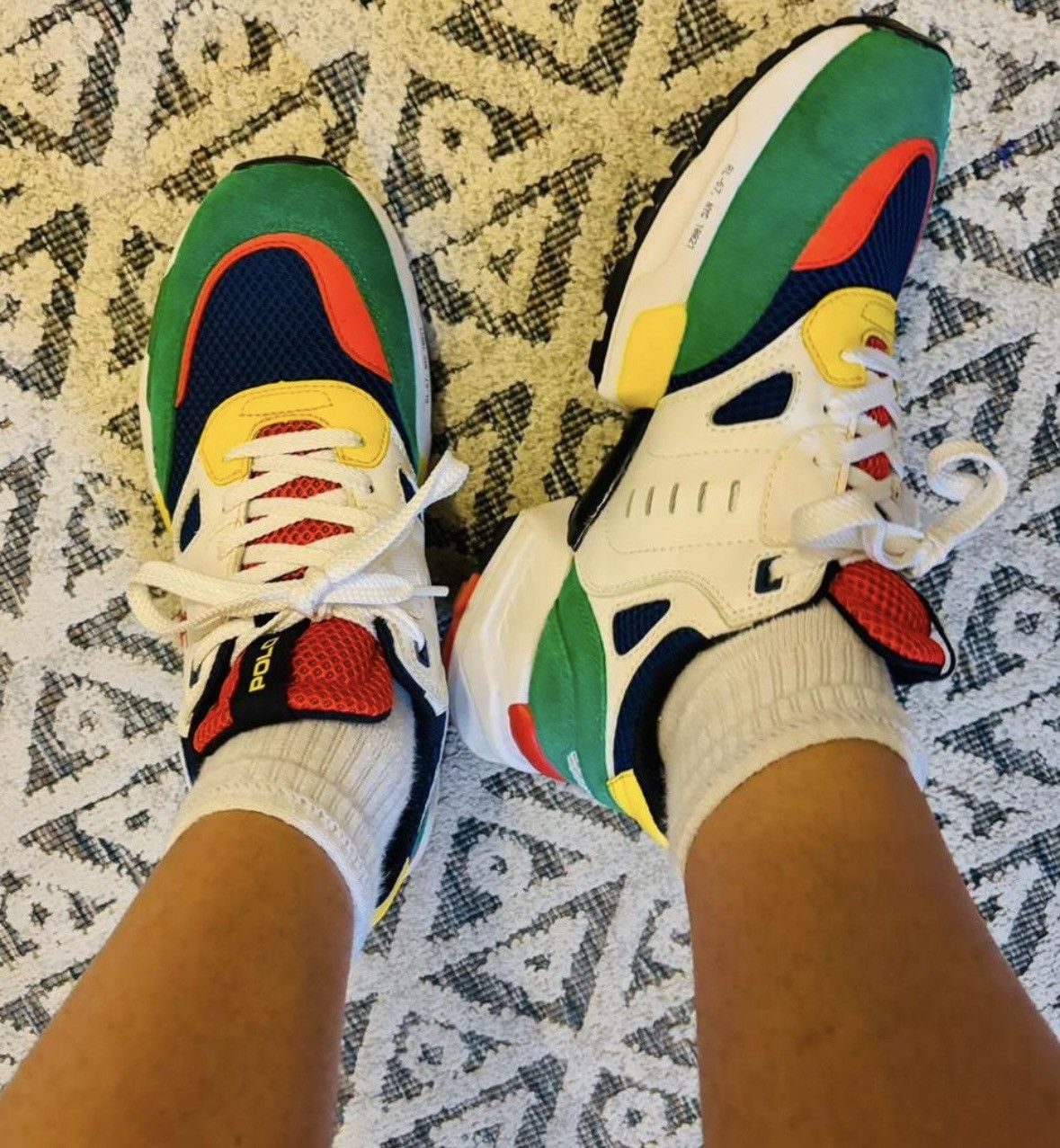 Polo Ralph Lauren Ralph lauren multi colored suede trainers. Size US 7.5 / EU 40-41 - 7 Thumbnail