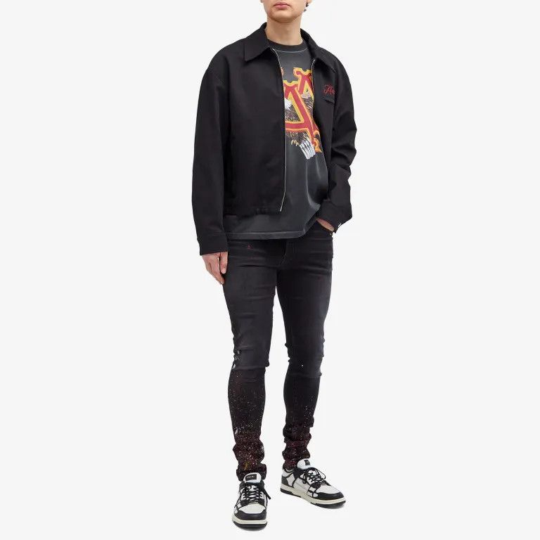Amiri o1orln1125 Painter Skinny Jeans in Black Size US 32 / EU 48 - 5 Thumbnail